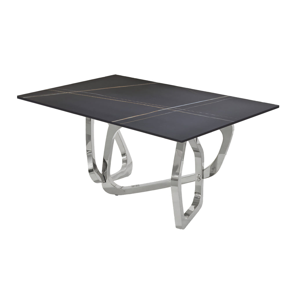 Mesa de Comedor Balinesa | Estructura Acero Cromo