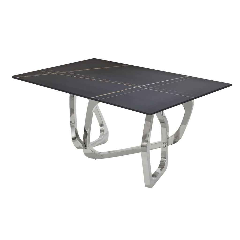 Mesa de Centro Balinesa | Estructura Acero Cromo