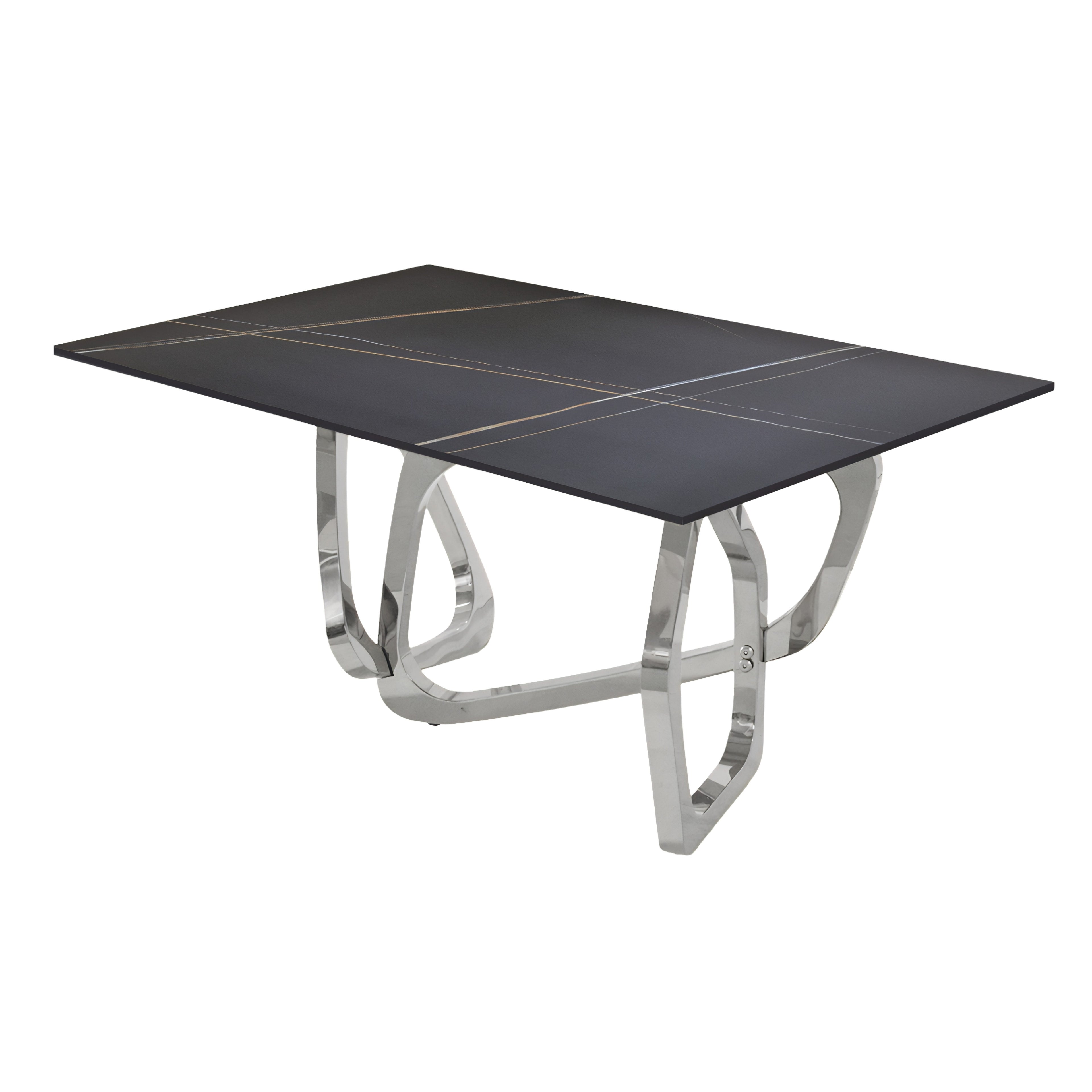 Mesa de Centro Balinesa | Estructura Acero Cromo