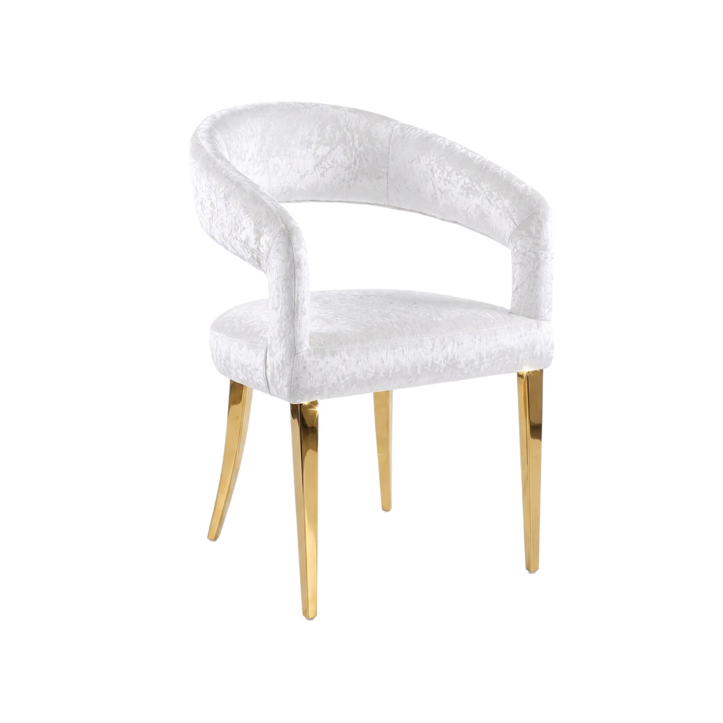 Silla Bianca | Estructura Acero Oro - Cromo