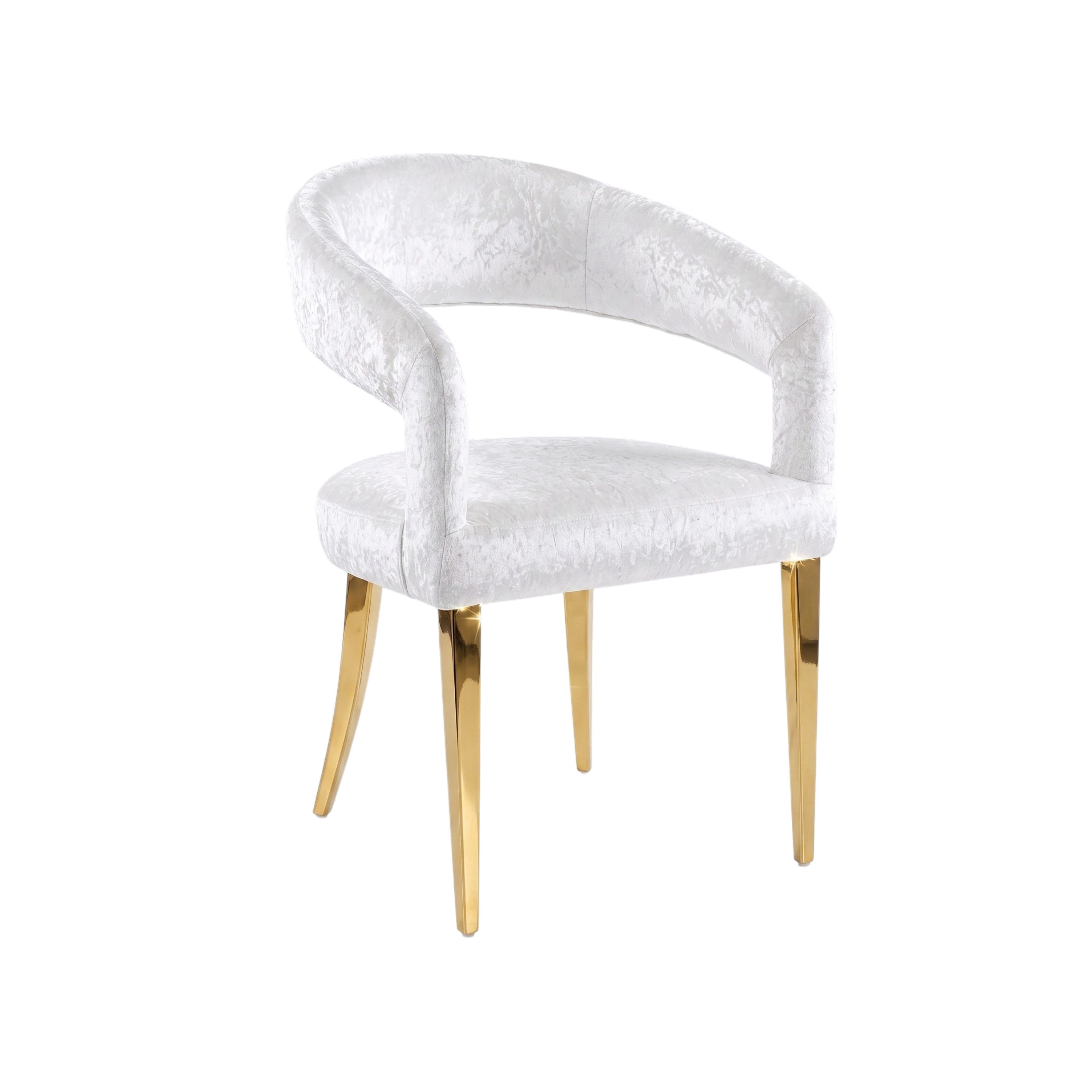 Silla Bianca | Estructura Acero Oro - Cromo