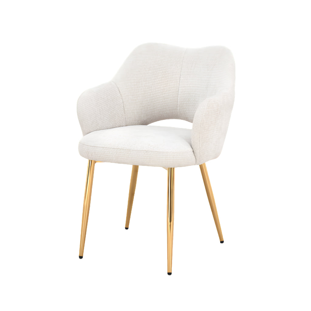 Silla Burdeos | Estructura Acero Oro