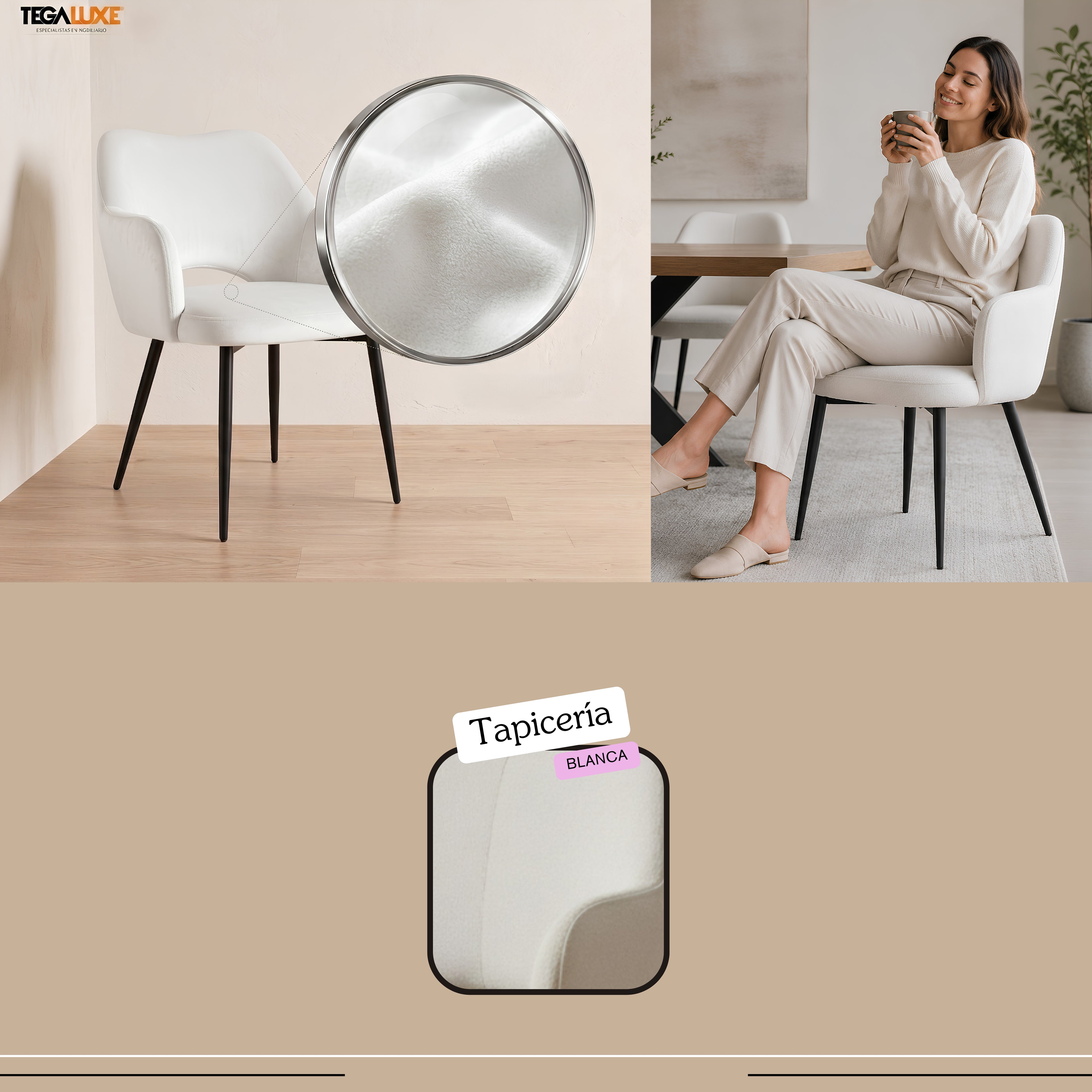 Silla Burdeos | Estructura Negra