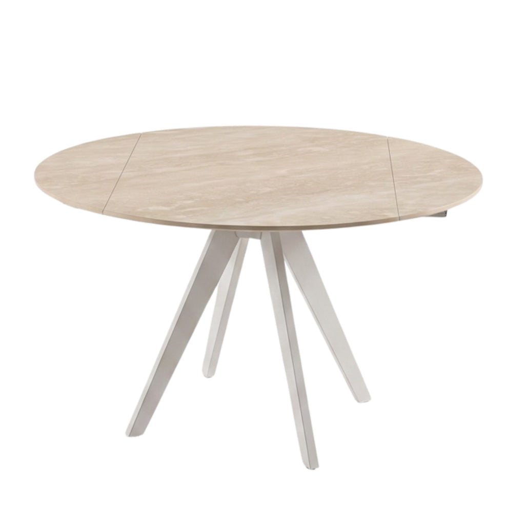 Mesa de Comedor Extensible Caliza | Estructura Beige