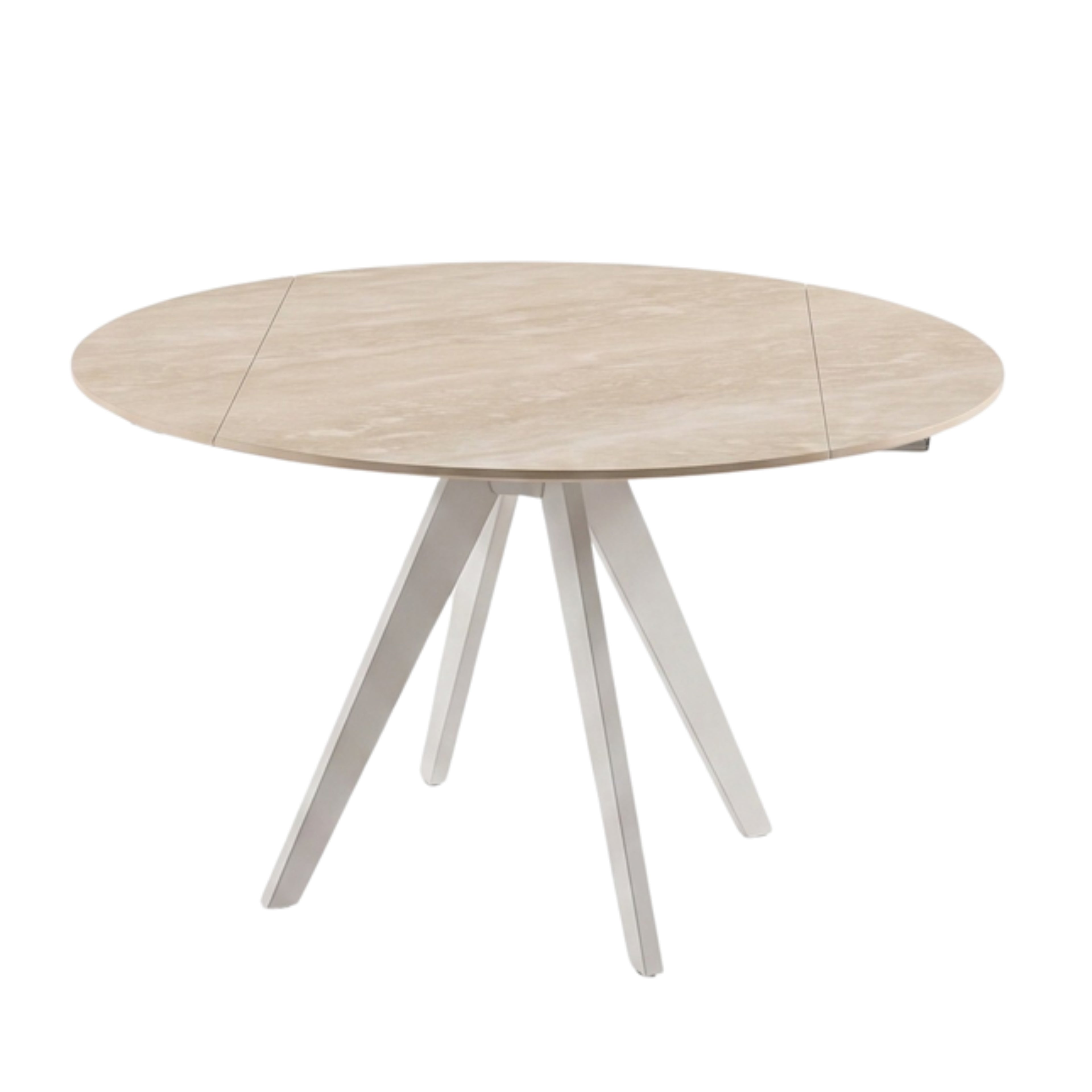 Mesa de Comedor Extensible Caliza | Estructura Beige