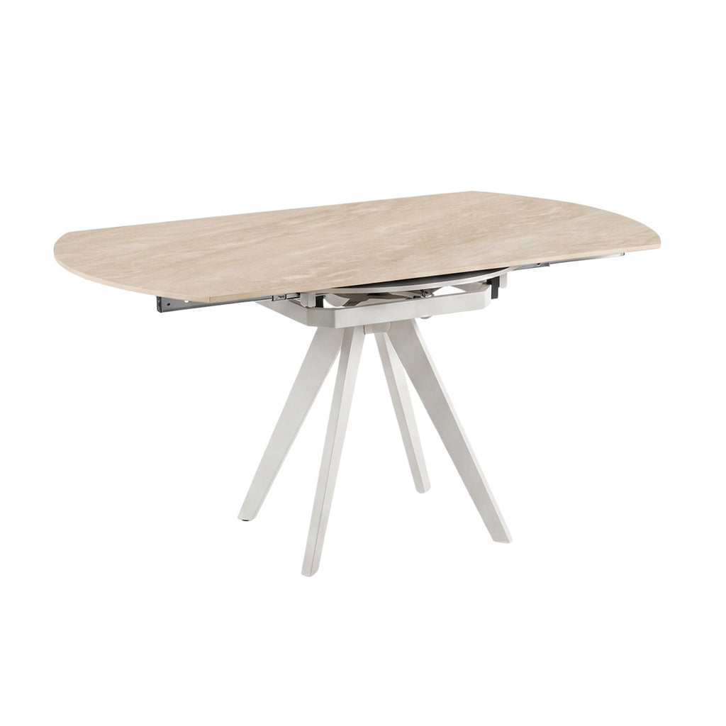Mesa de Comedor Extensible Caliza | Estructura Beige