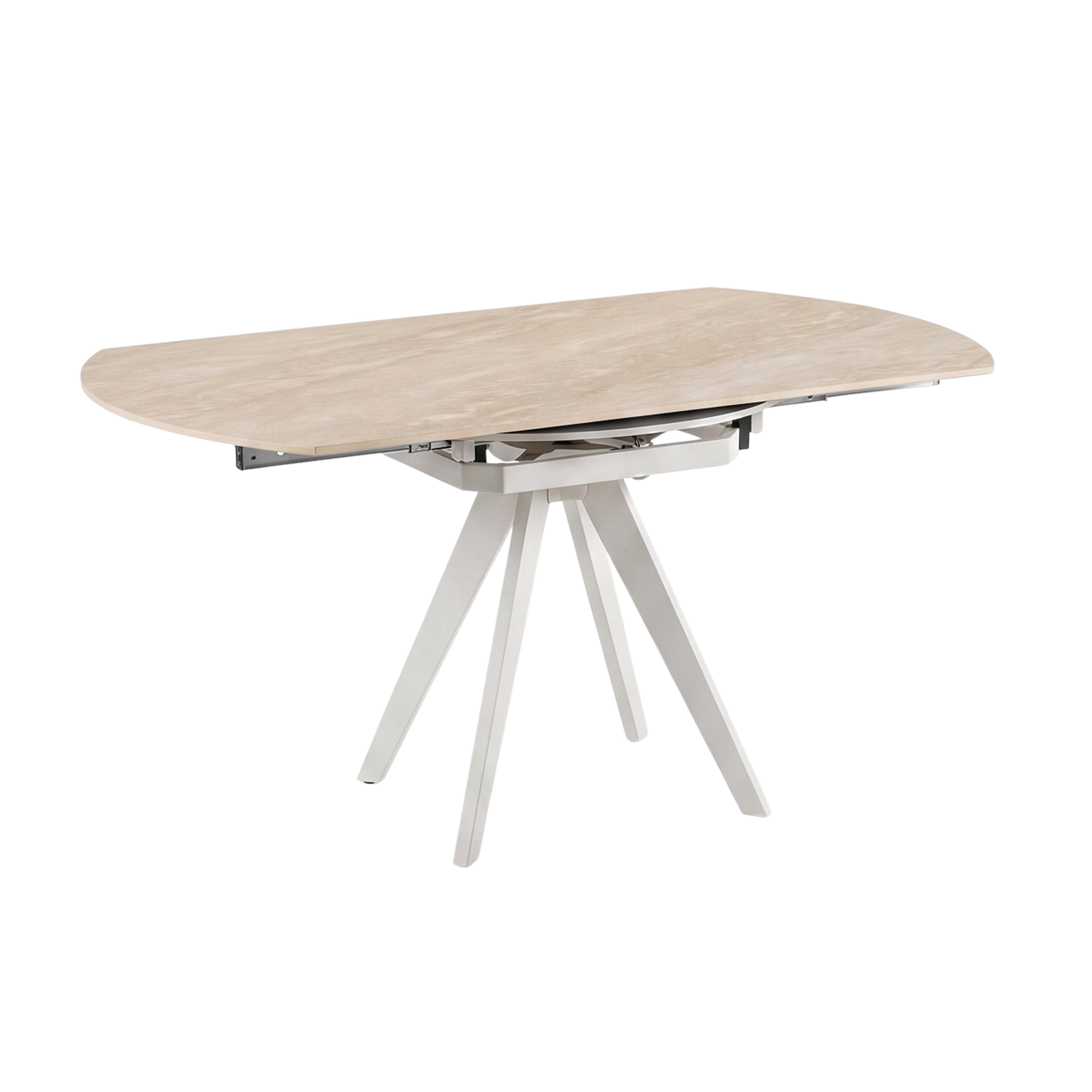 Mesa de Comedor Extensible Caliza | Estructura Beige