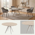Mesa de Comedor Extensible Caliza | Estructura Beige