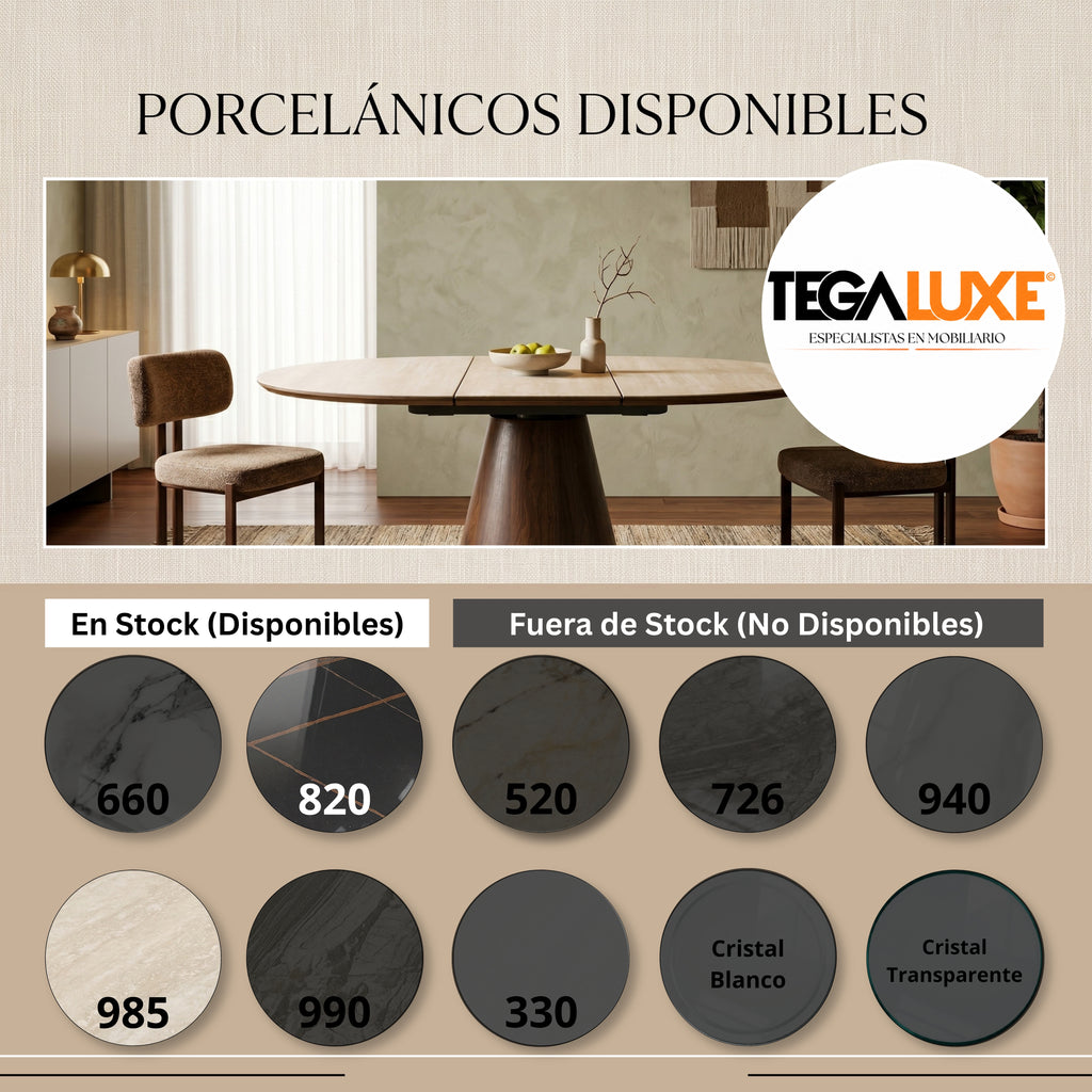 Mesa de Comedor Extensible Cannes | Mdf Contrachapado