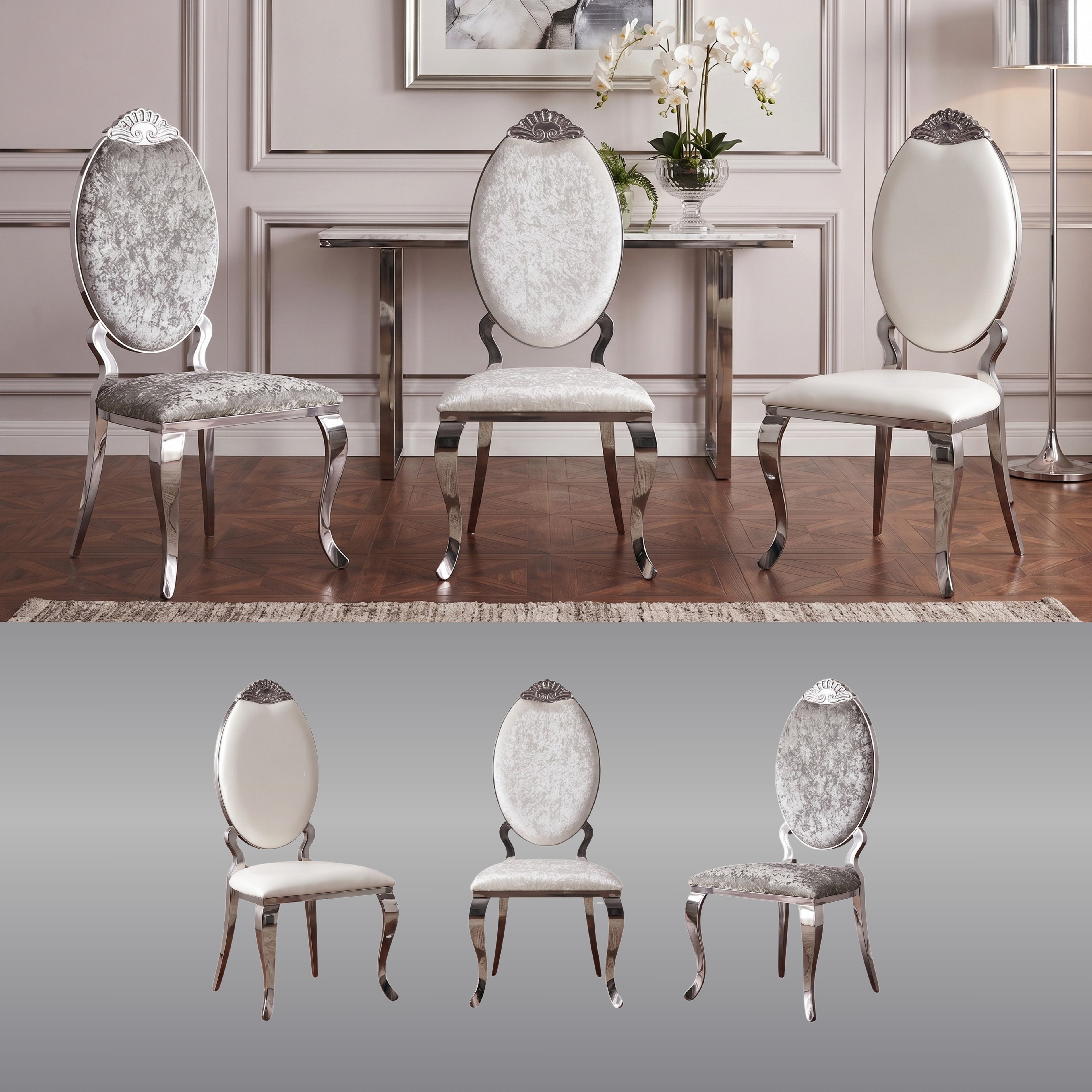 Silla Cataleya | Estructura Acero Cromo
