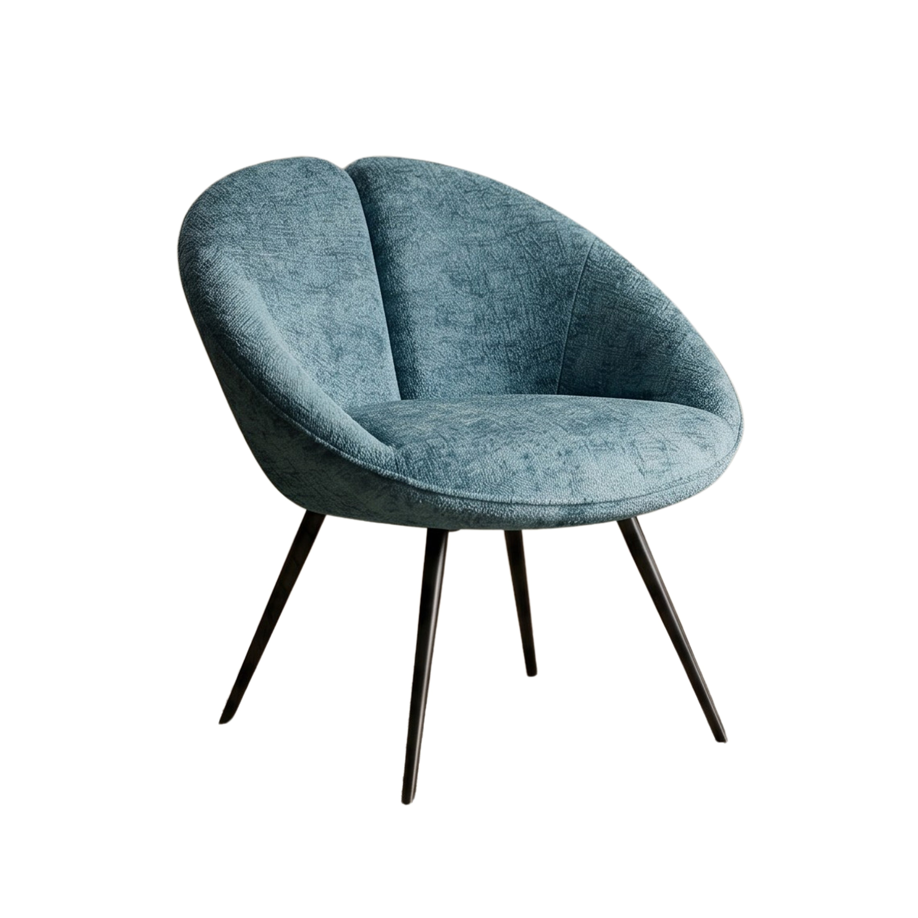 Silla Charlotte Giratoria 360º | Estructura Negra