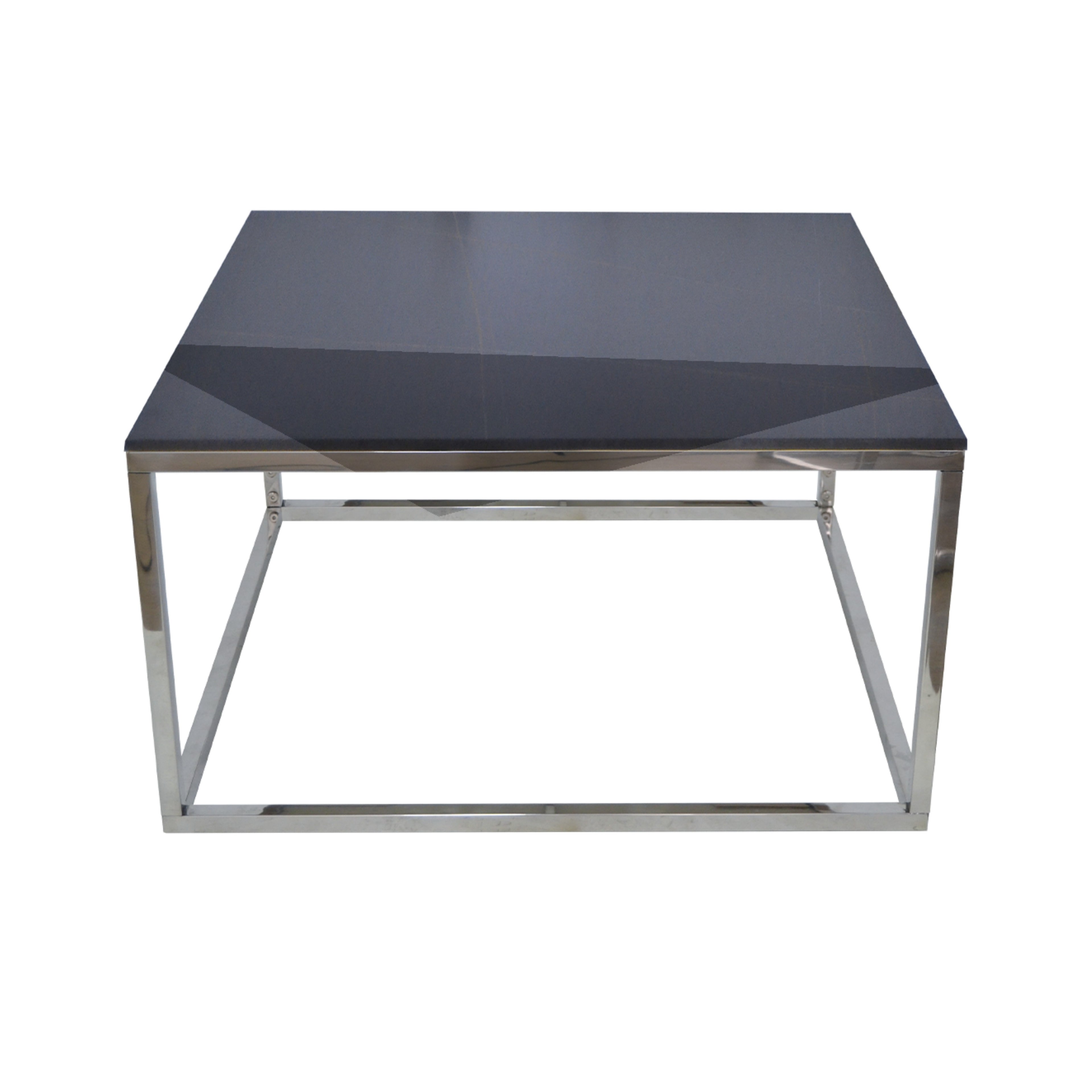 Mesa de Centro Cubo | Estructura Acero Cromo
