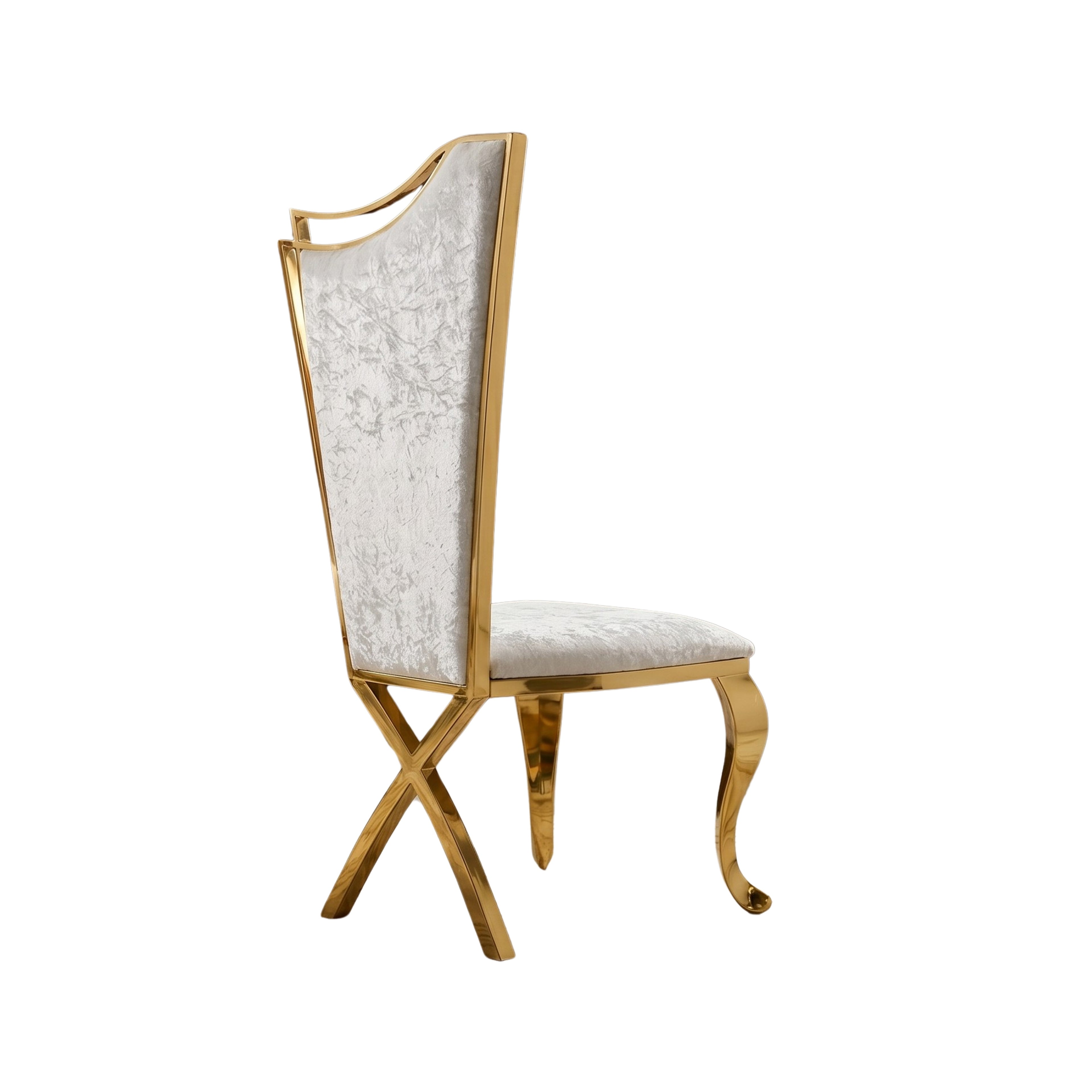 Silla Daniela | Estructura Acero Oro