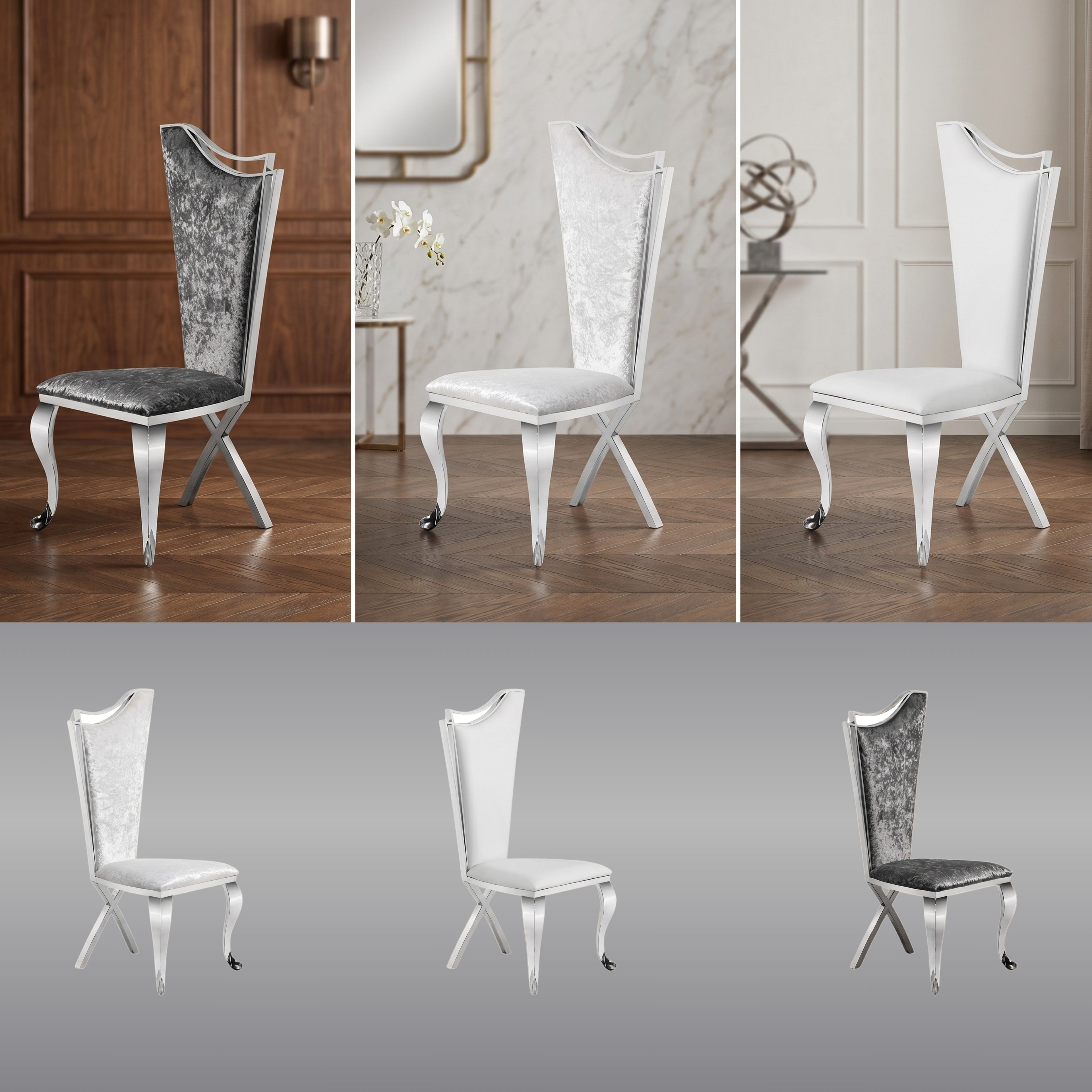 Silla Daniela | Estructura Acero Cromo