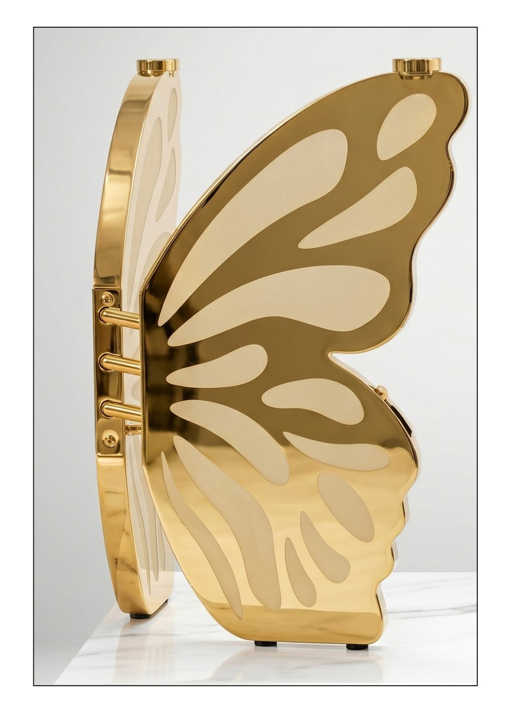 Mesa de Comedor Mariposa | Estructura Acero Oro