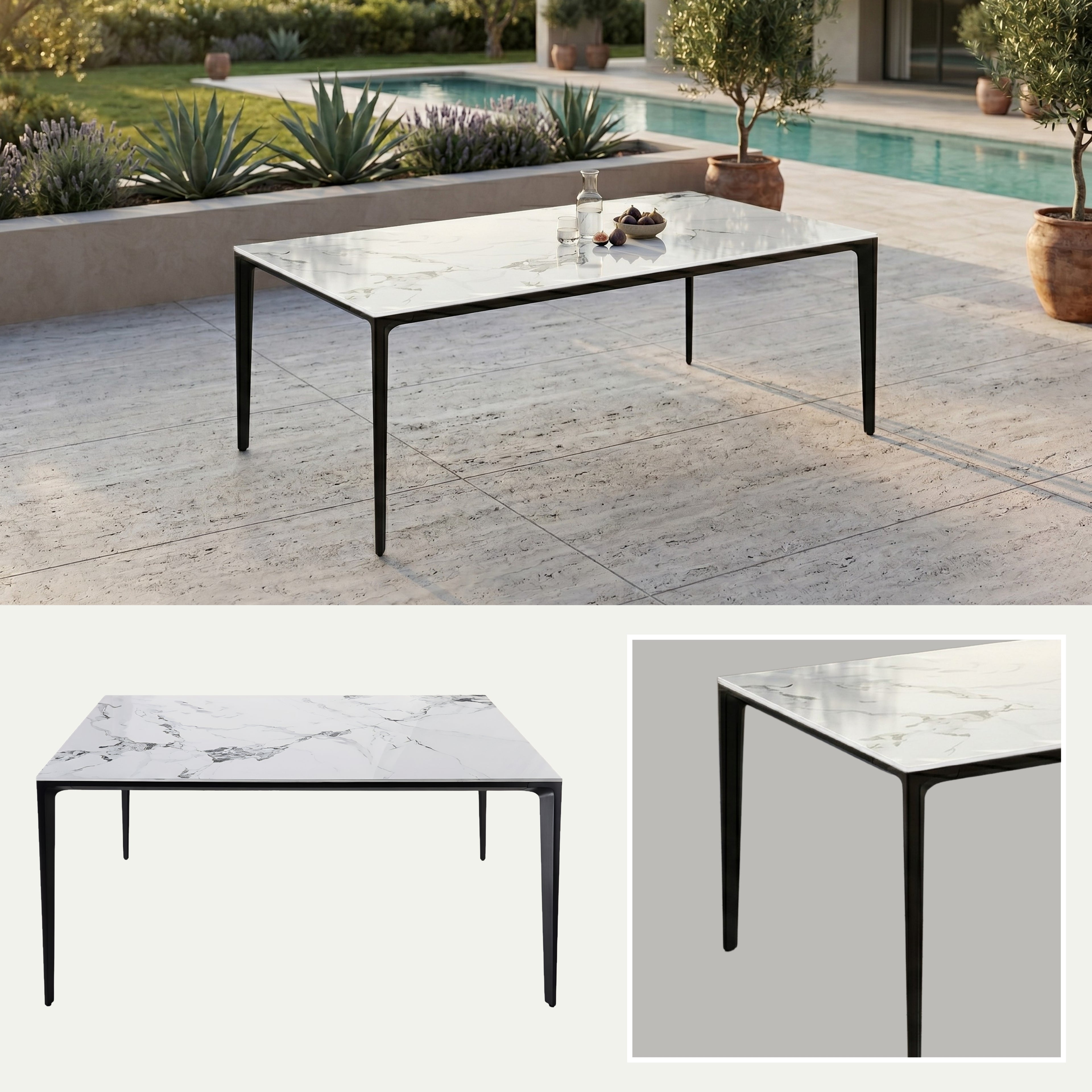 Mesa Exterior Dylan | Estructura Negra