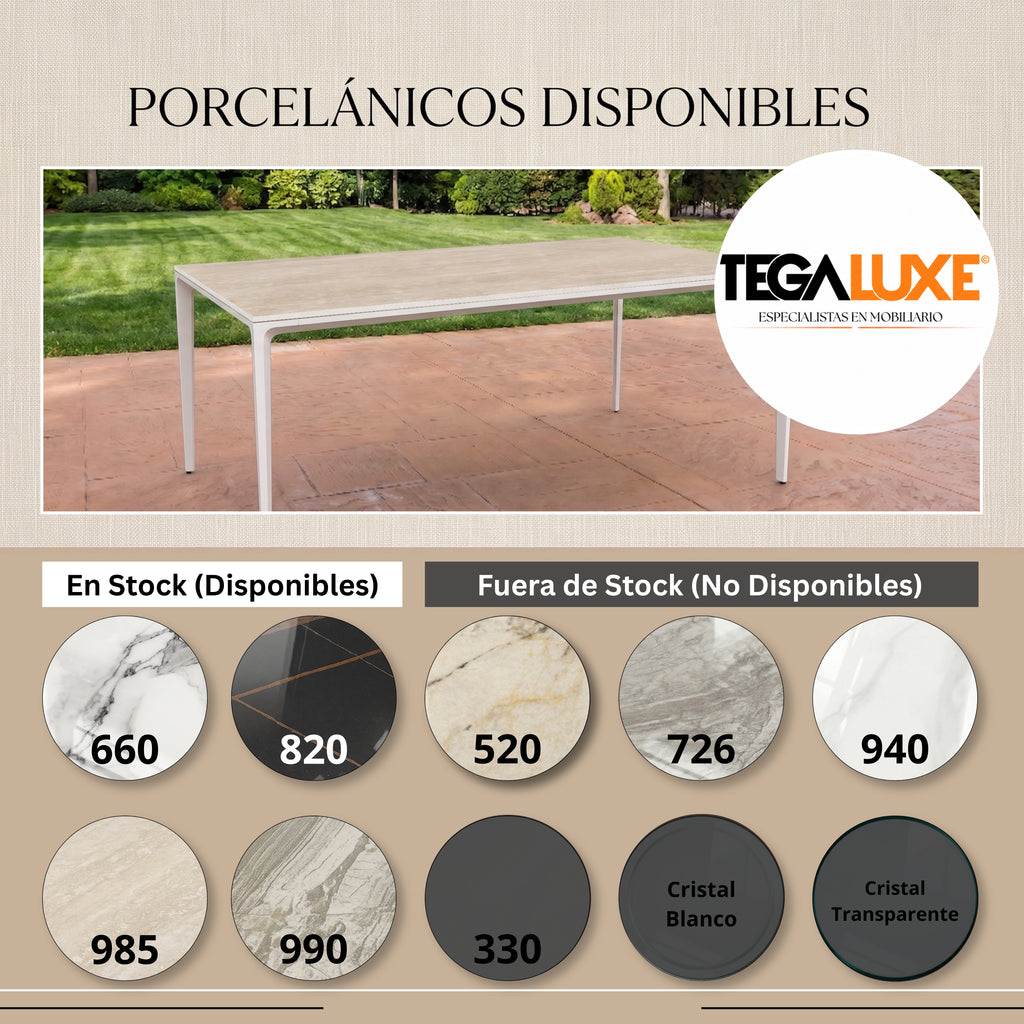 Mesa de Exterior Dylan | Estructura Blanca