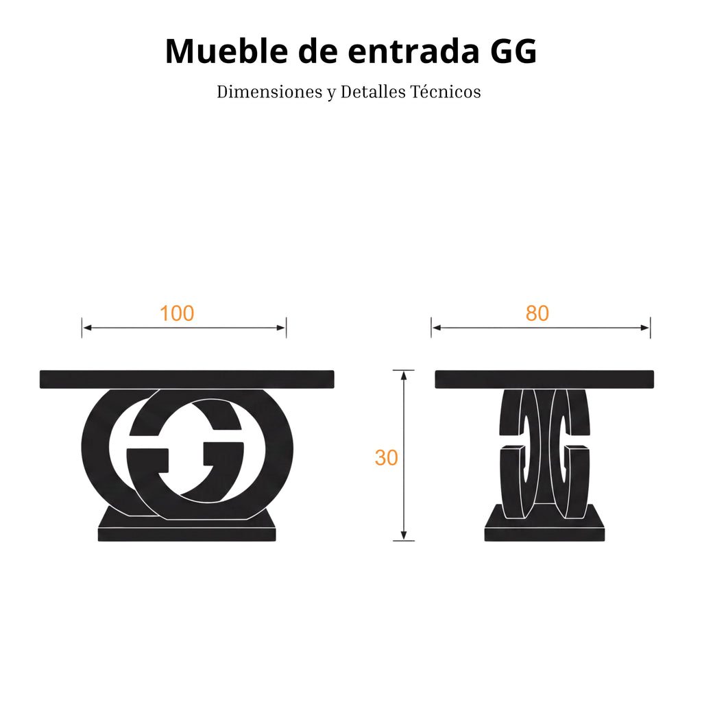 Mueble de Entrada GG | Cristal