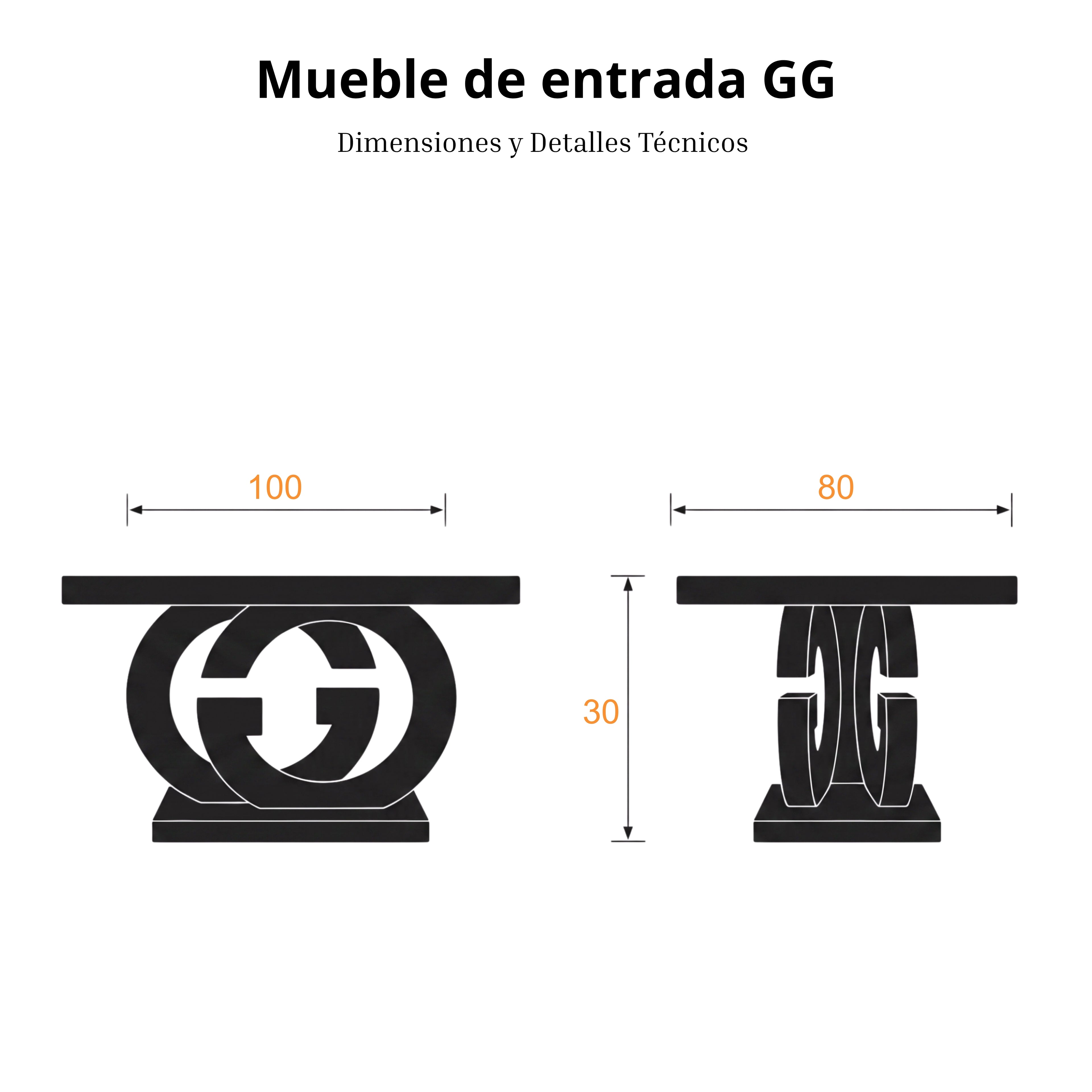 Mueble de Entrada GG | Cristal