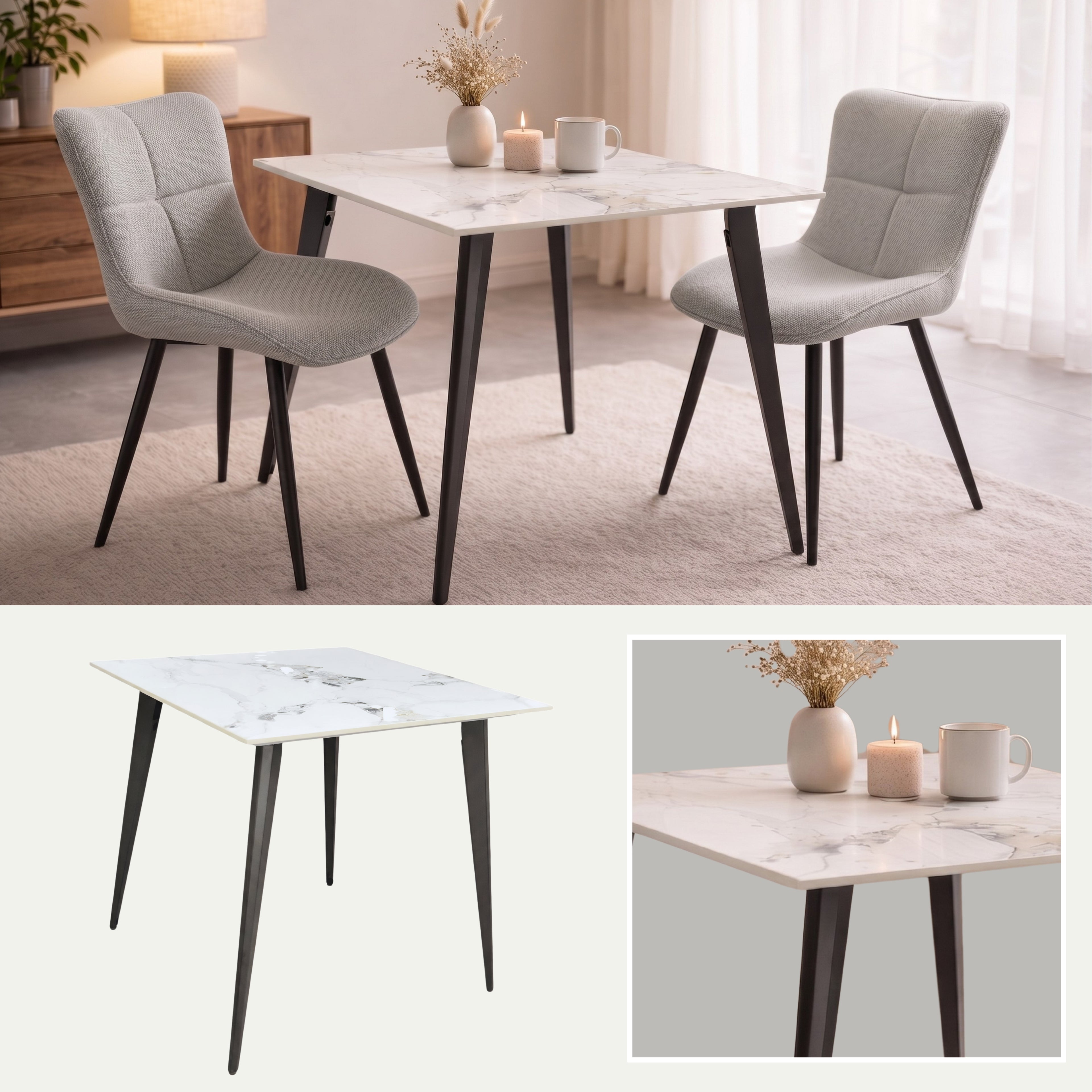Mesa de Comedor  Enzo | Estructura Negra