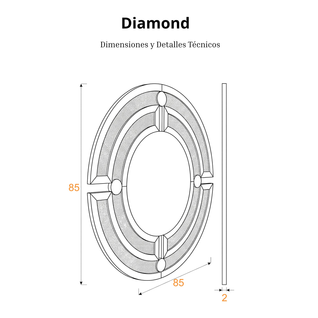 Diamond | Espejo Decorativo