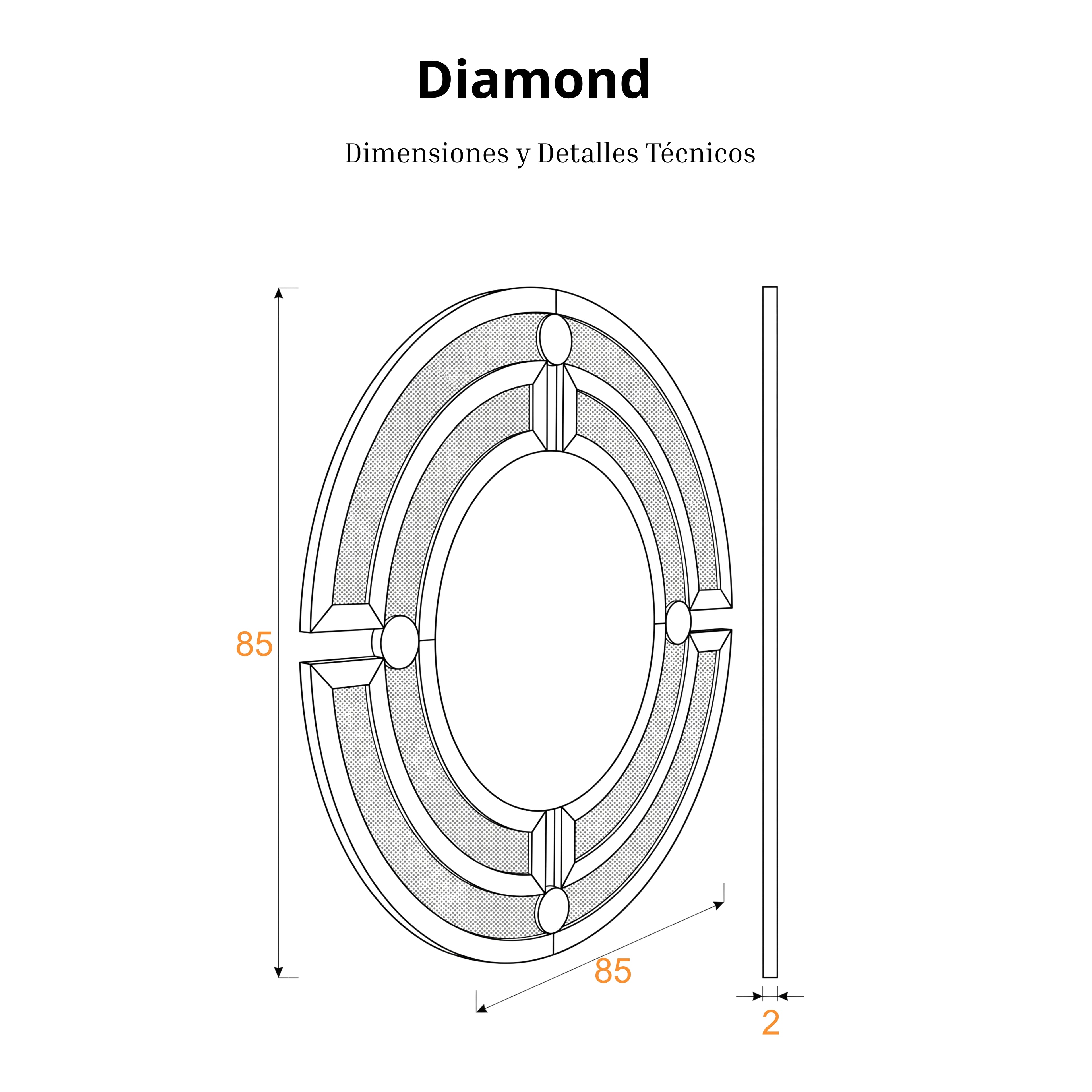 Diamond | Espejo Decorativo