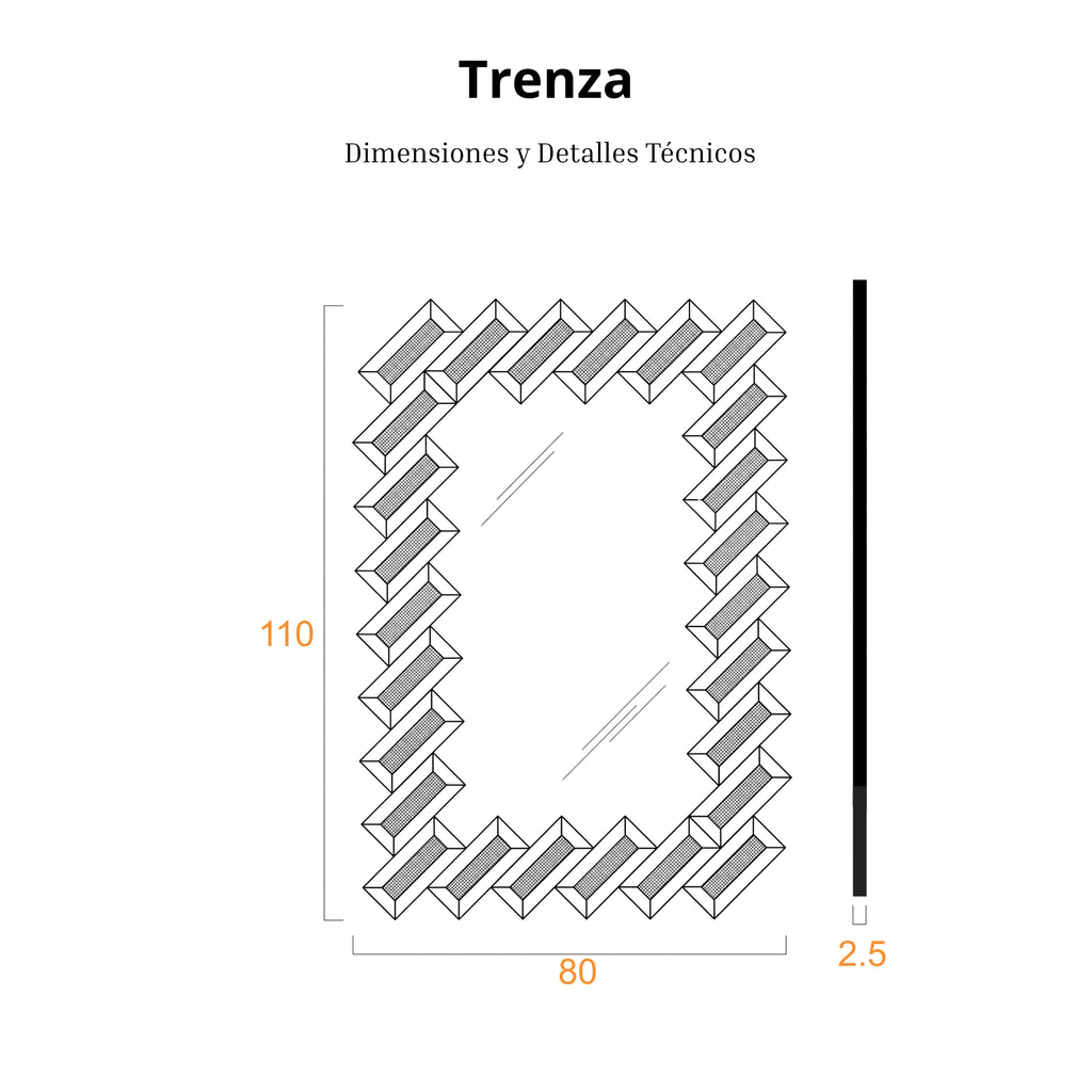 Trenza | Espejo Decorativo