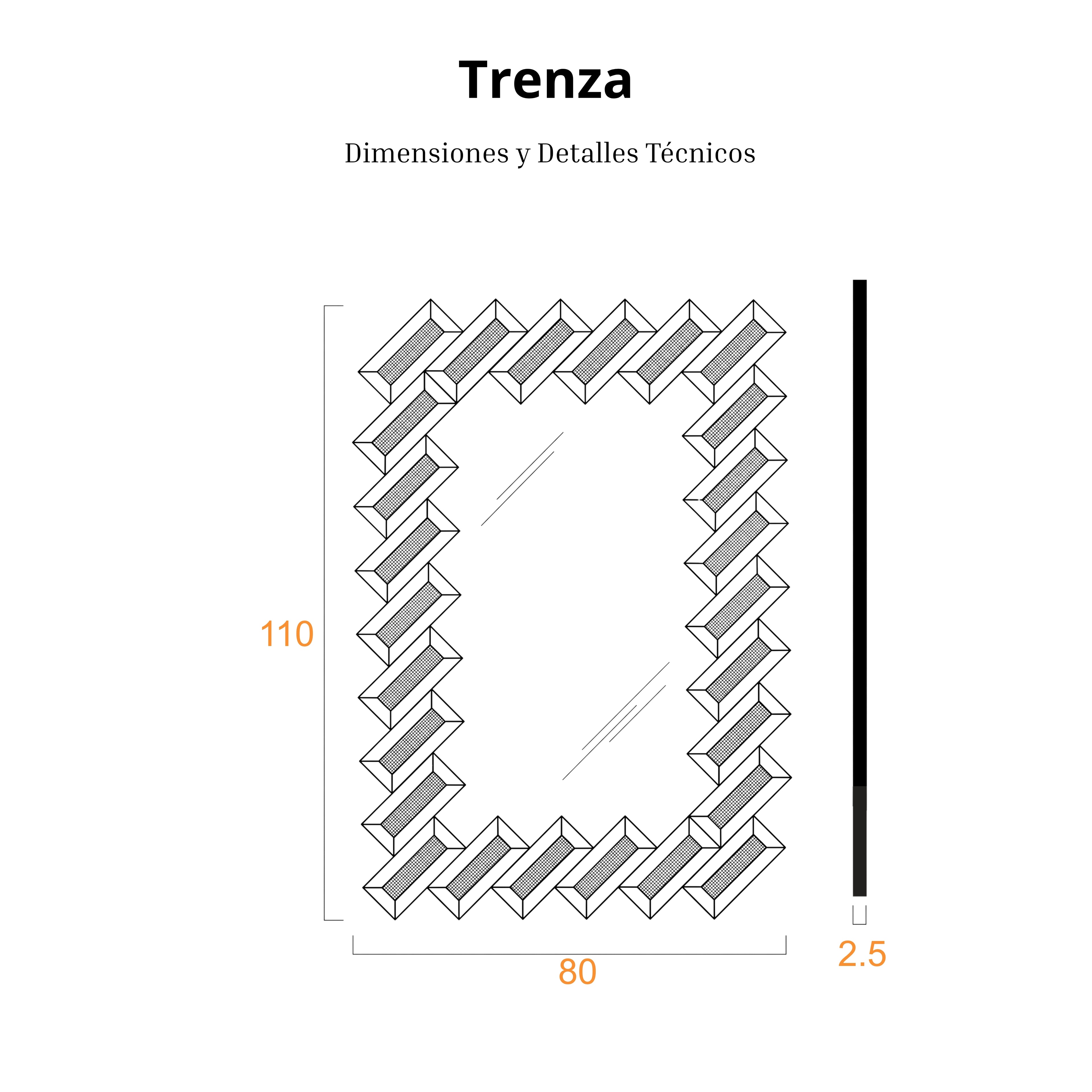 Trenza | Espejo Decorativo