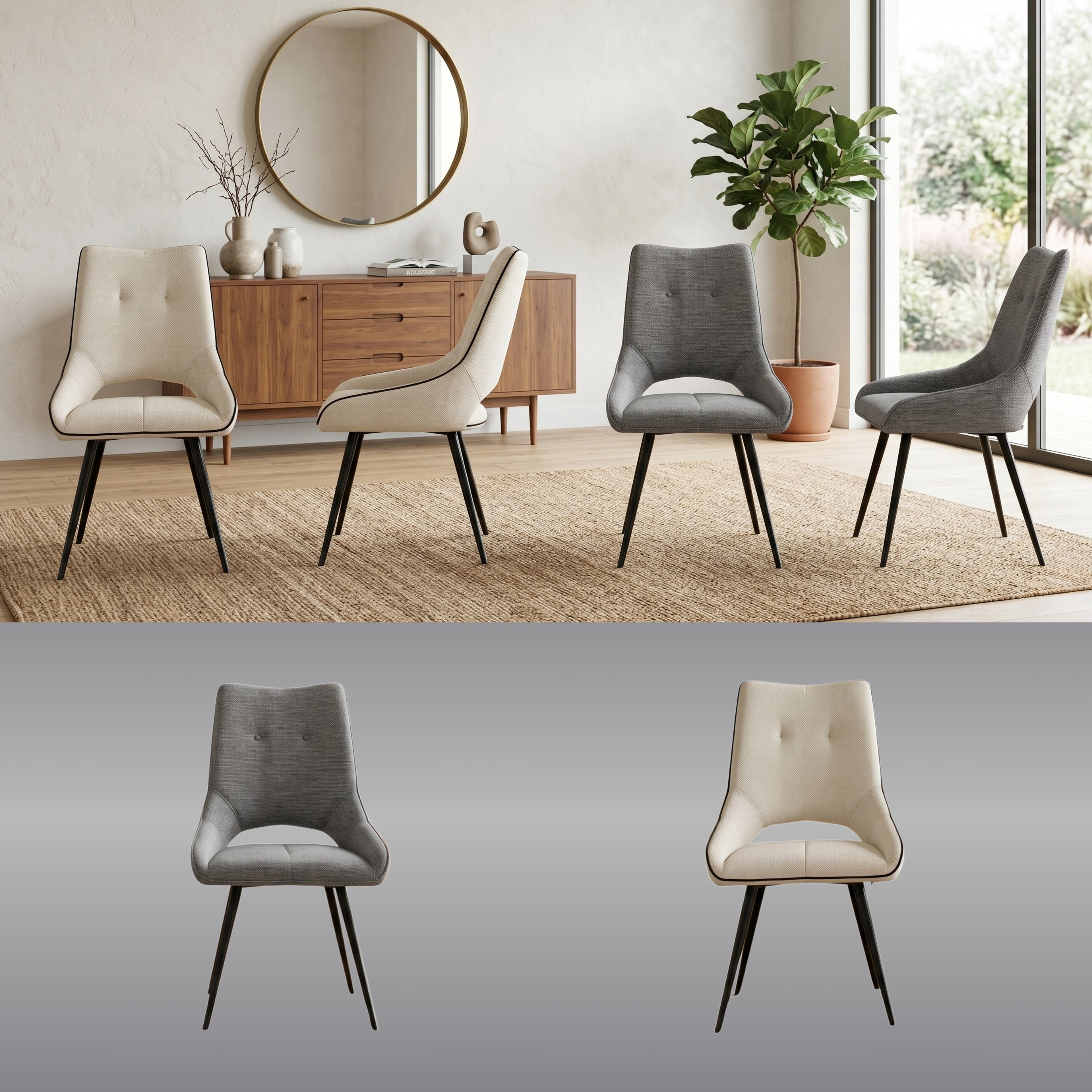 Silla Fiona | Estructura Negra