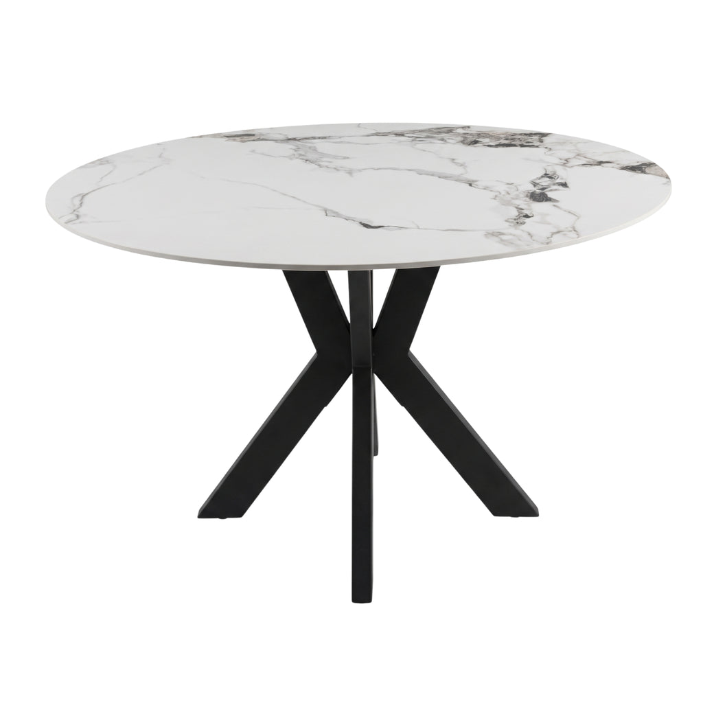 Mesa de Comedor Florencia | Estructura Negra - Beige