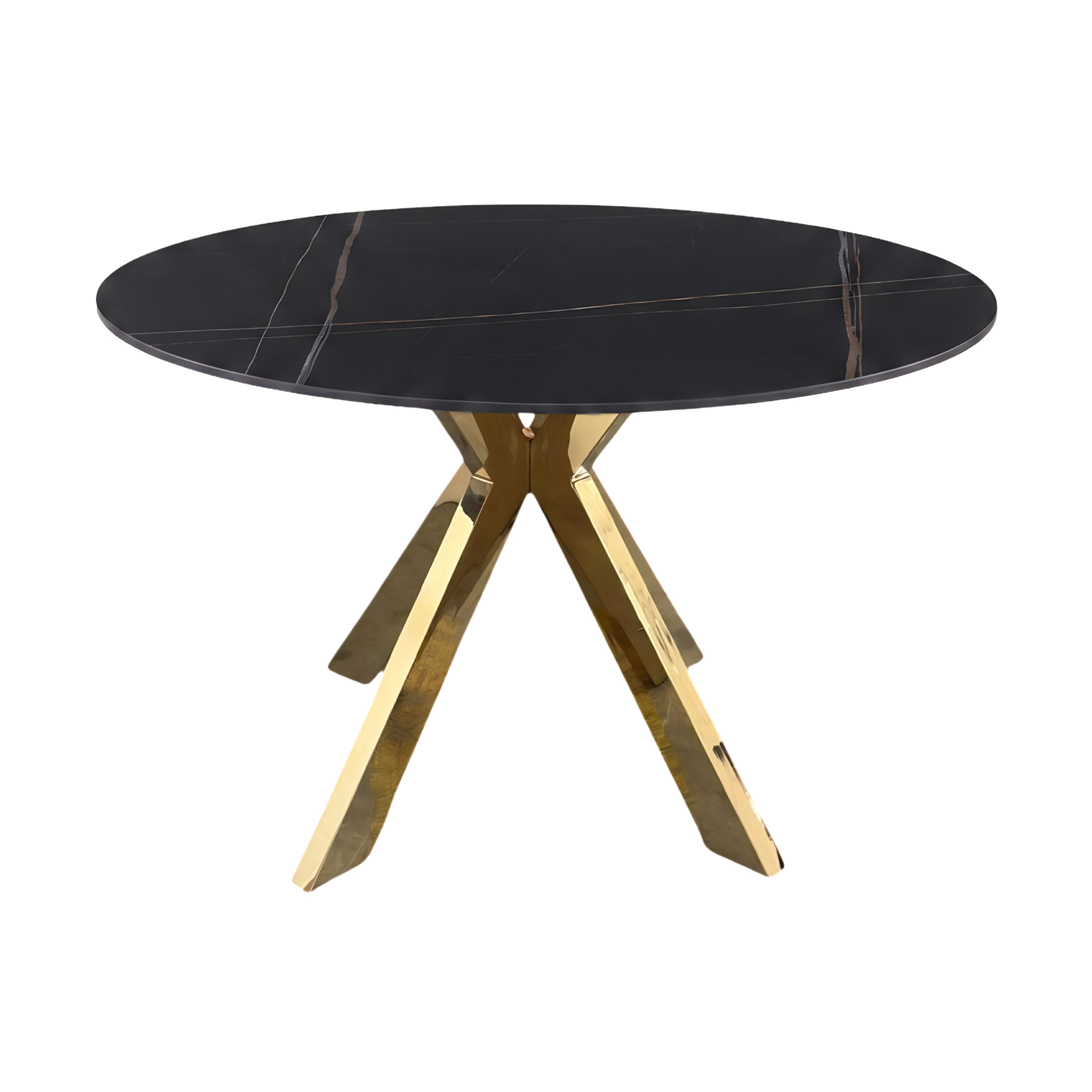 Mesa de Comedor Florencia | Estructura Acero Oro