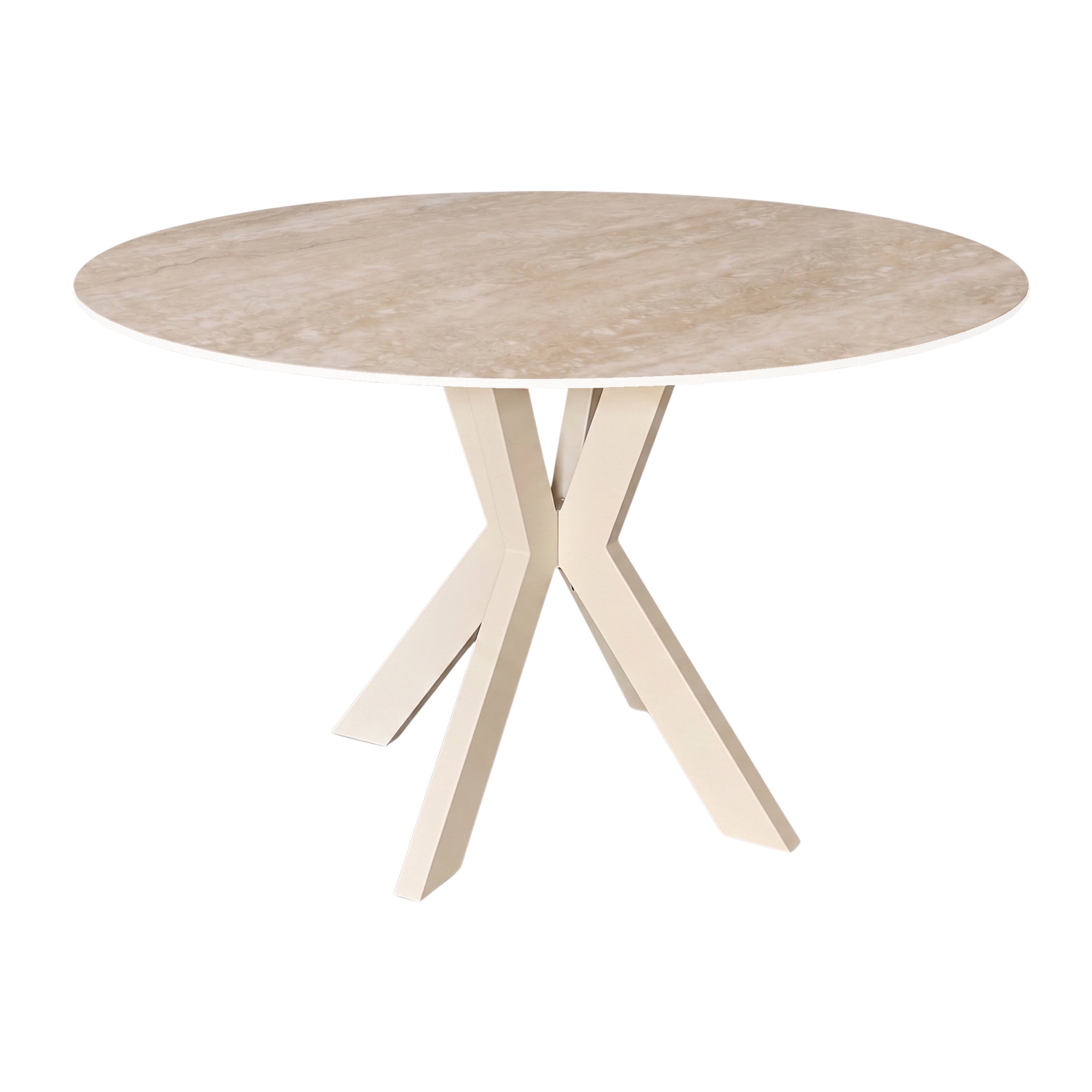 Mesa de Comedor Florencia | Estructura Negra - Beige