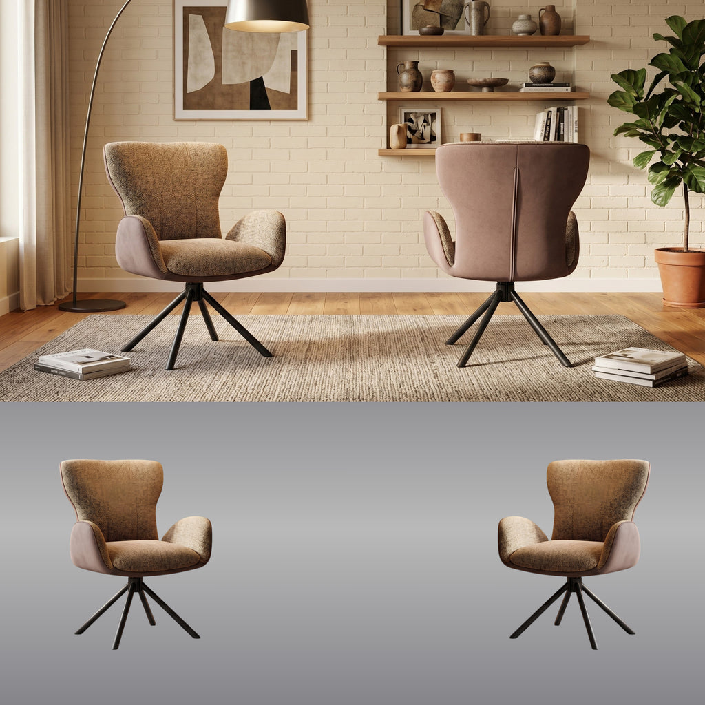 Sillón Gabriel Giratorio 360º | Estructura Negra