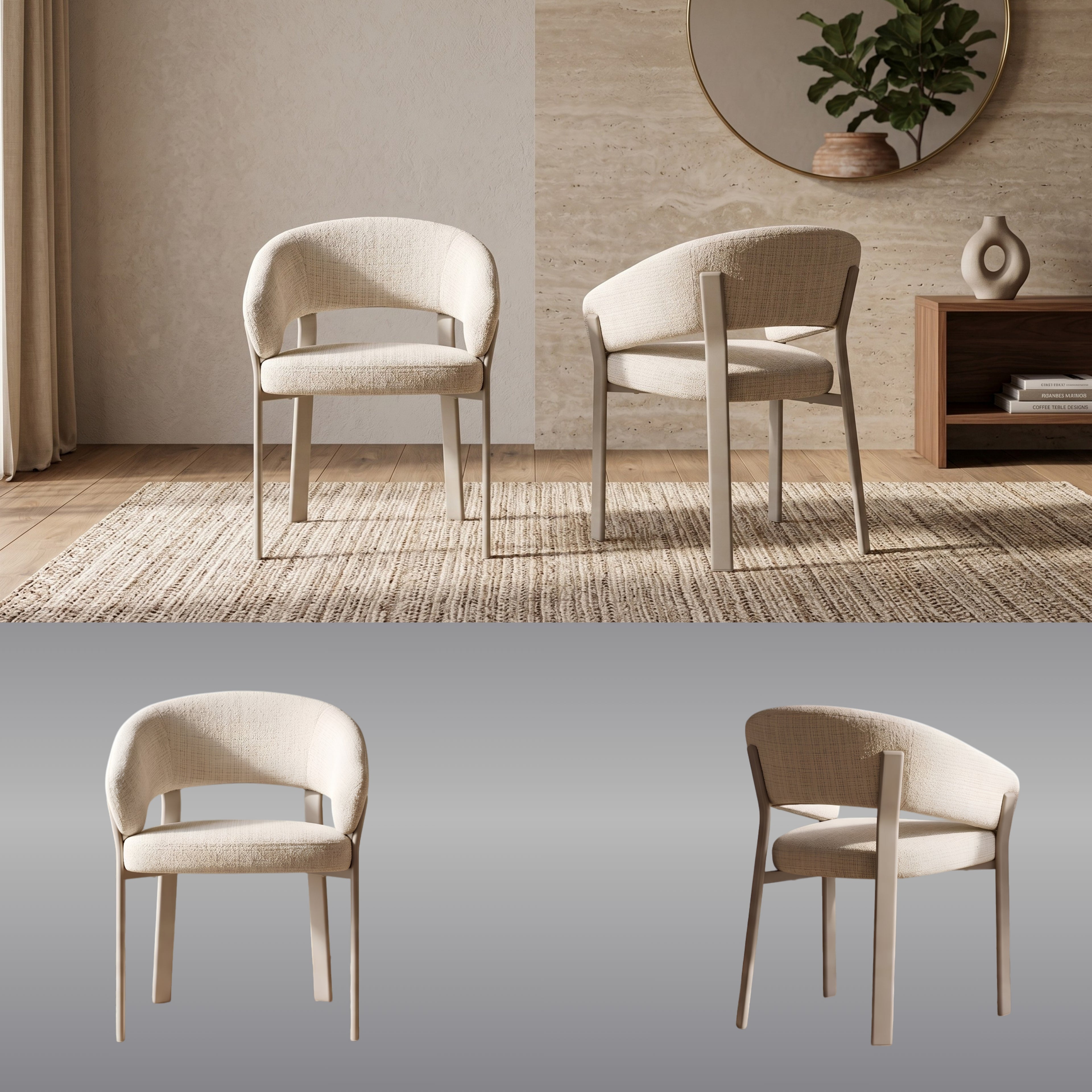 Silla Gabriela | Estructura Beige
