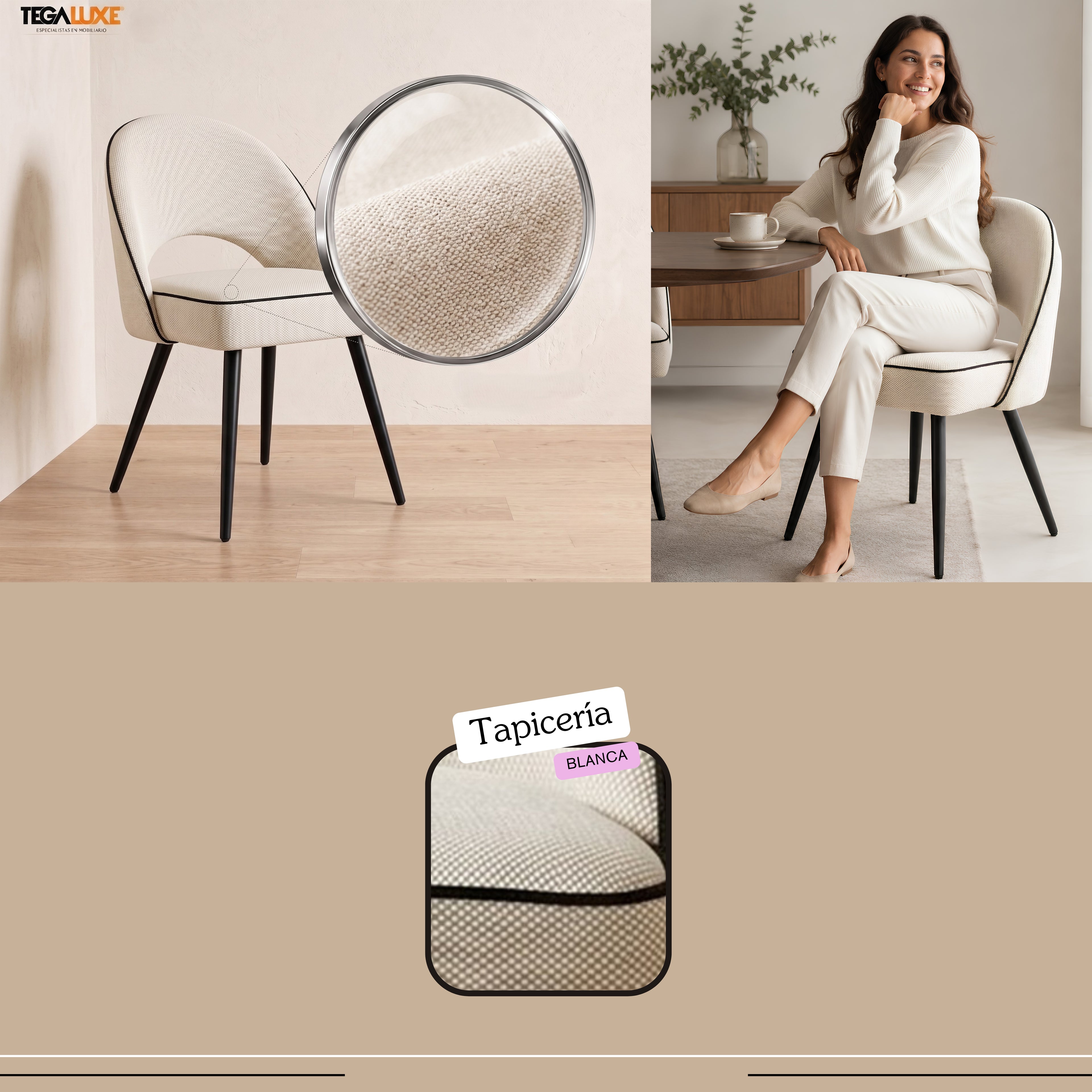 Silla Ginebra | Estructura Negra