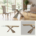 Mesa de Comedor Gloria | Estructura Acero Cromo