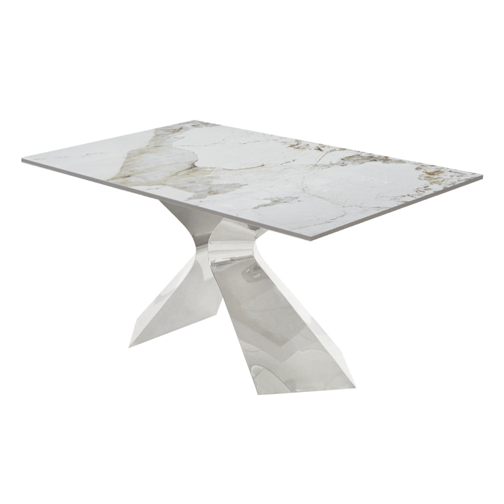 Mesa de Centro Gloria | Estructura Acero Cromo