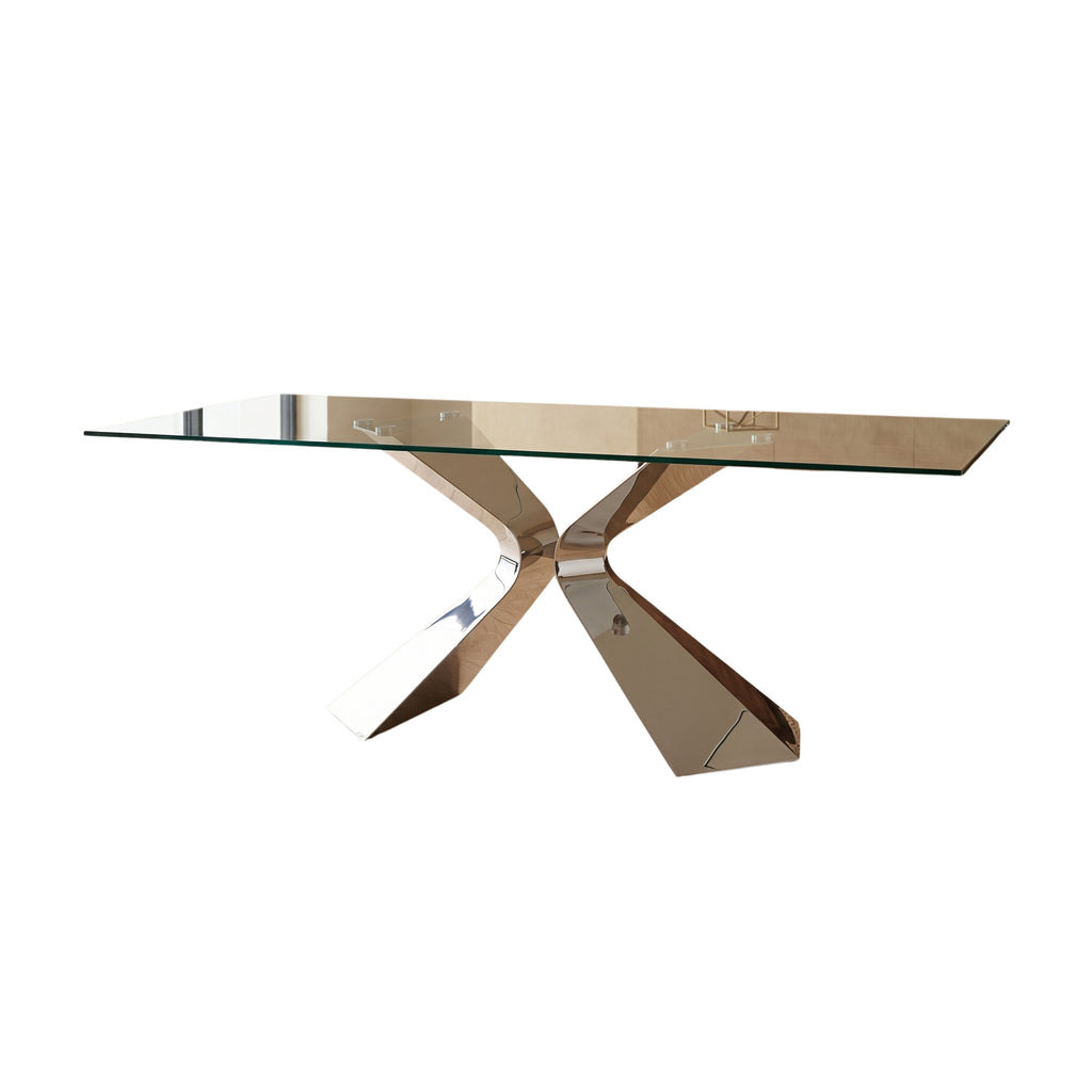 Mesa de Comedor Gloria | Estructura Acero Cromo
