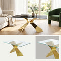 Mesa de Centro Gloria | Estructura Acero Oro