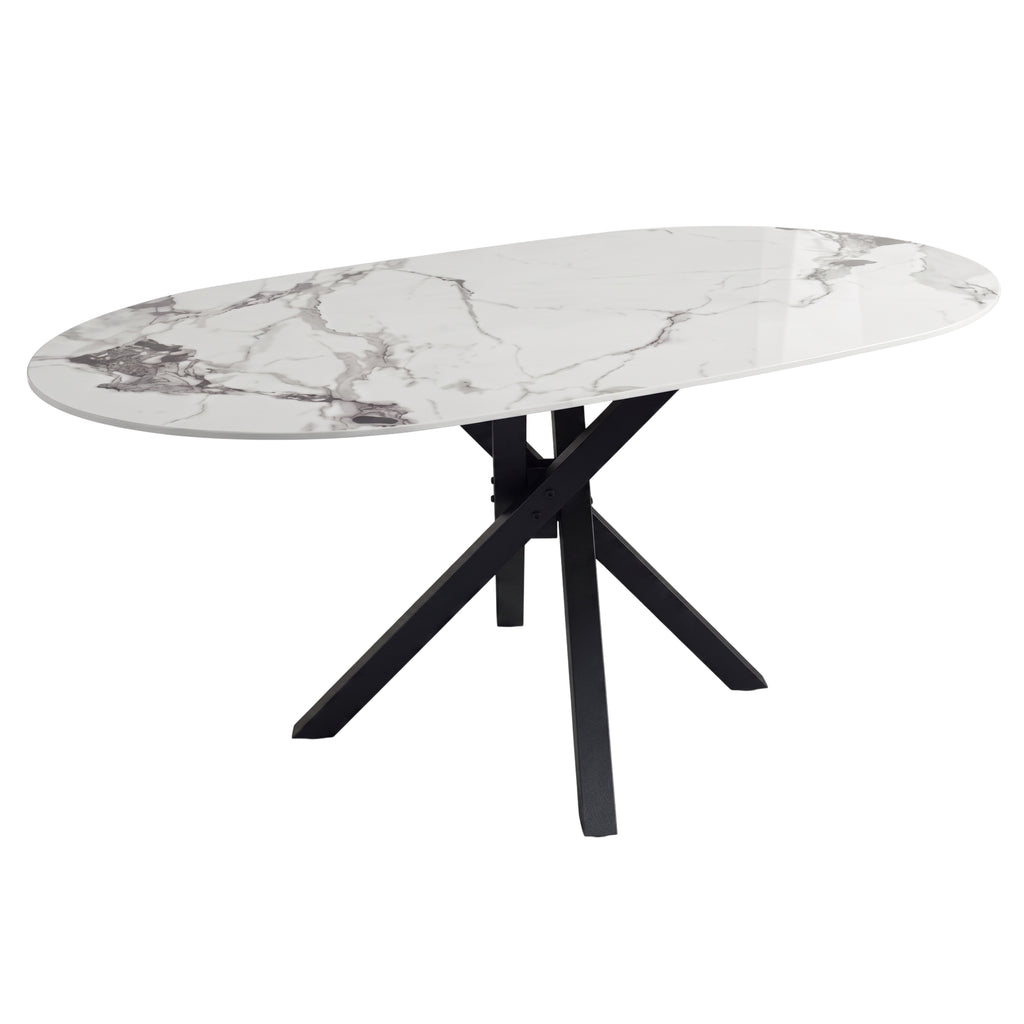 Mesa de Comedor Granada | Estructura Negra