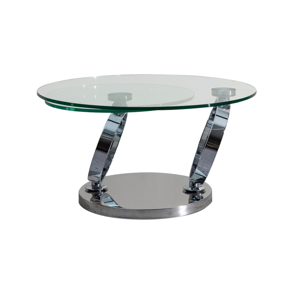 Mesa de Centro Gaia | Estructura Acero Cromo