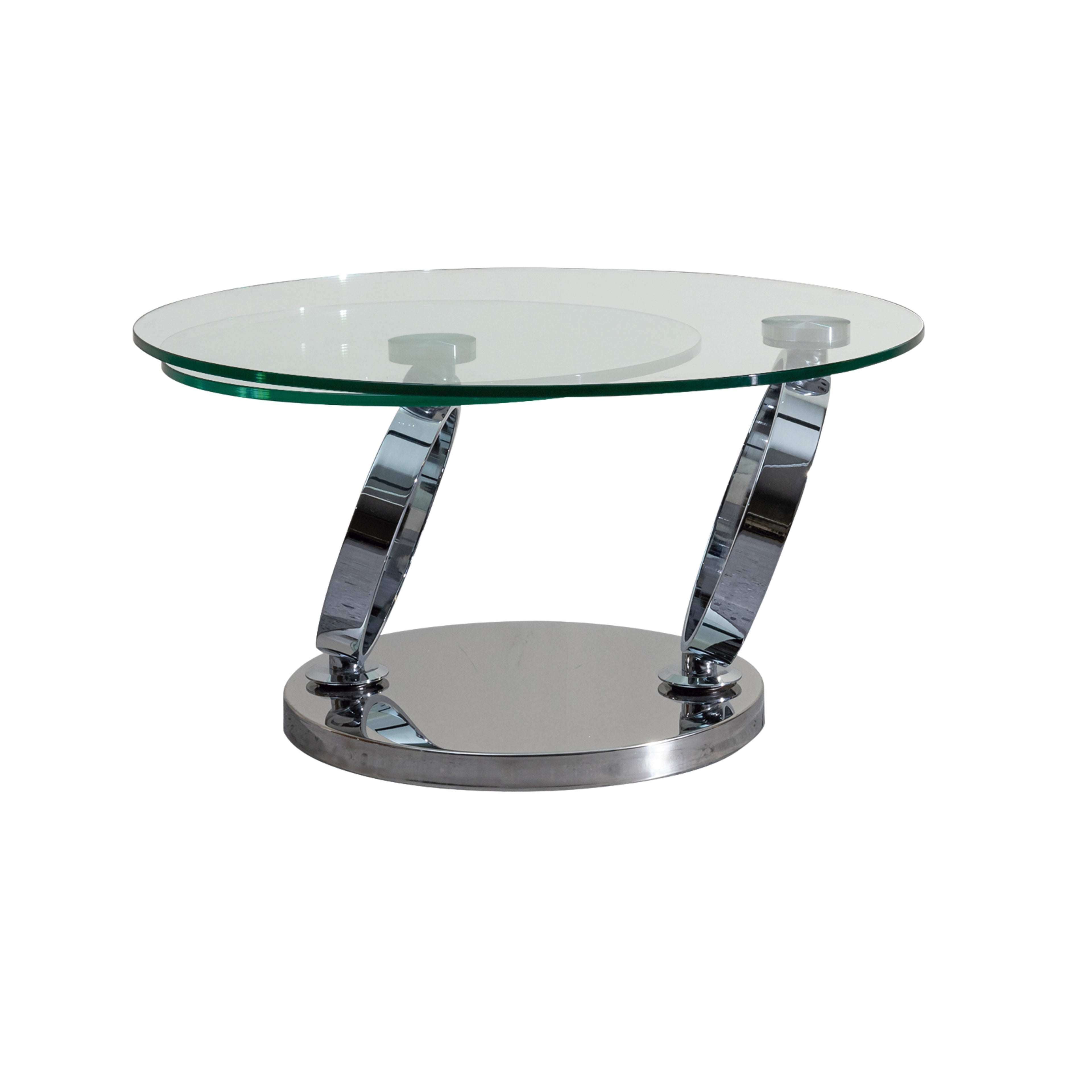 Mesa de Centro Gaia | Estructura Acero Cromo