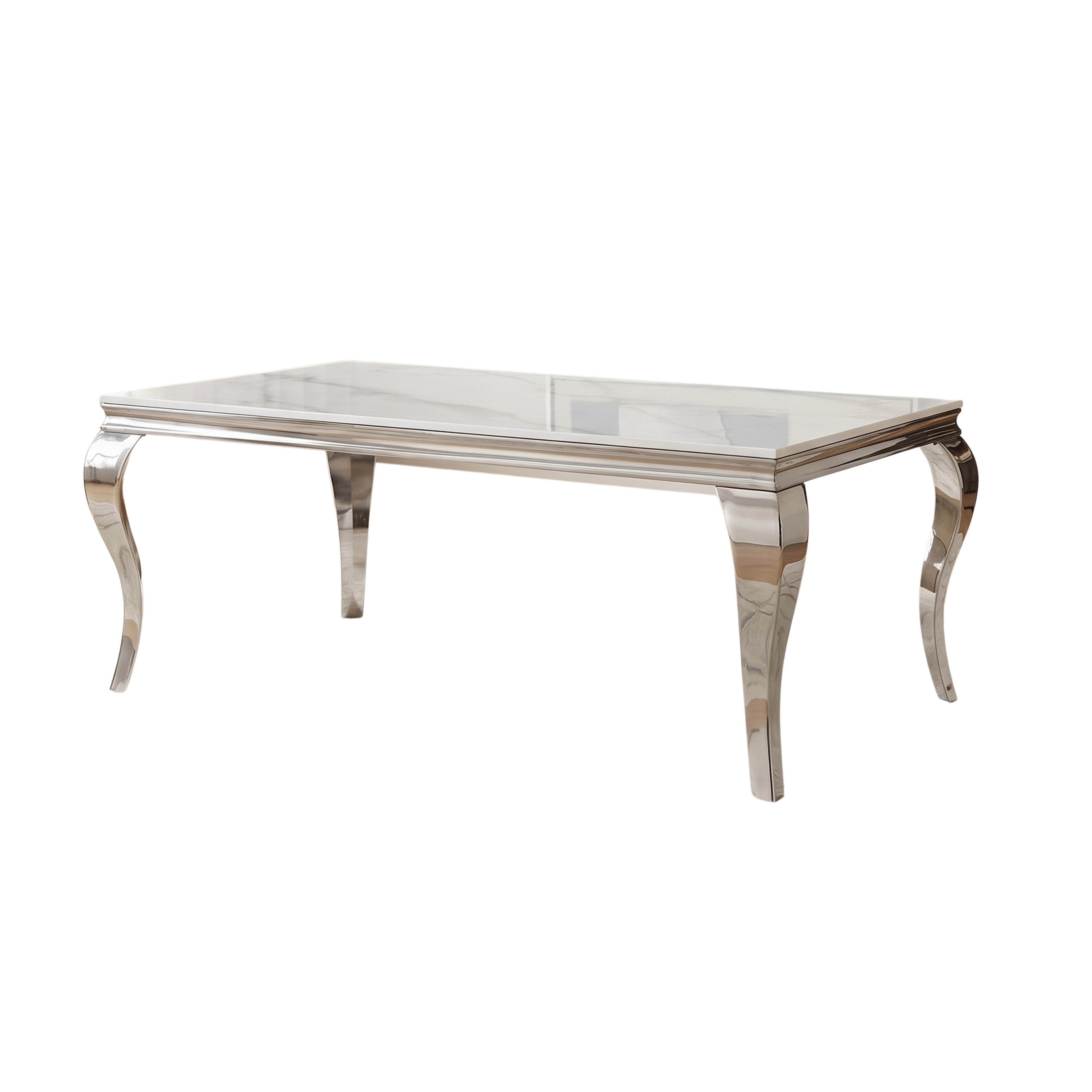 Mesa de Comedor Isabelina | Estructura Acero Cromo