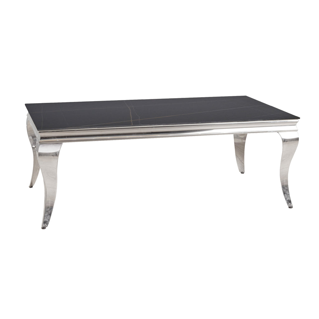 Mesa de Centro Isabelina | Estructura Acero Cromo