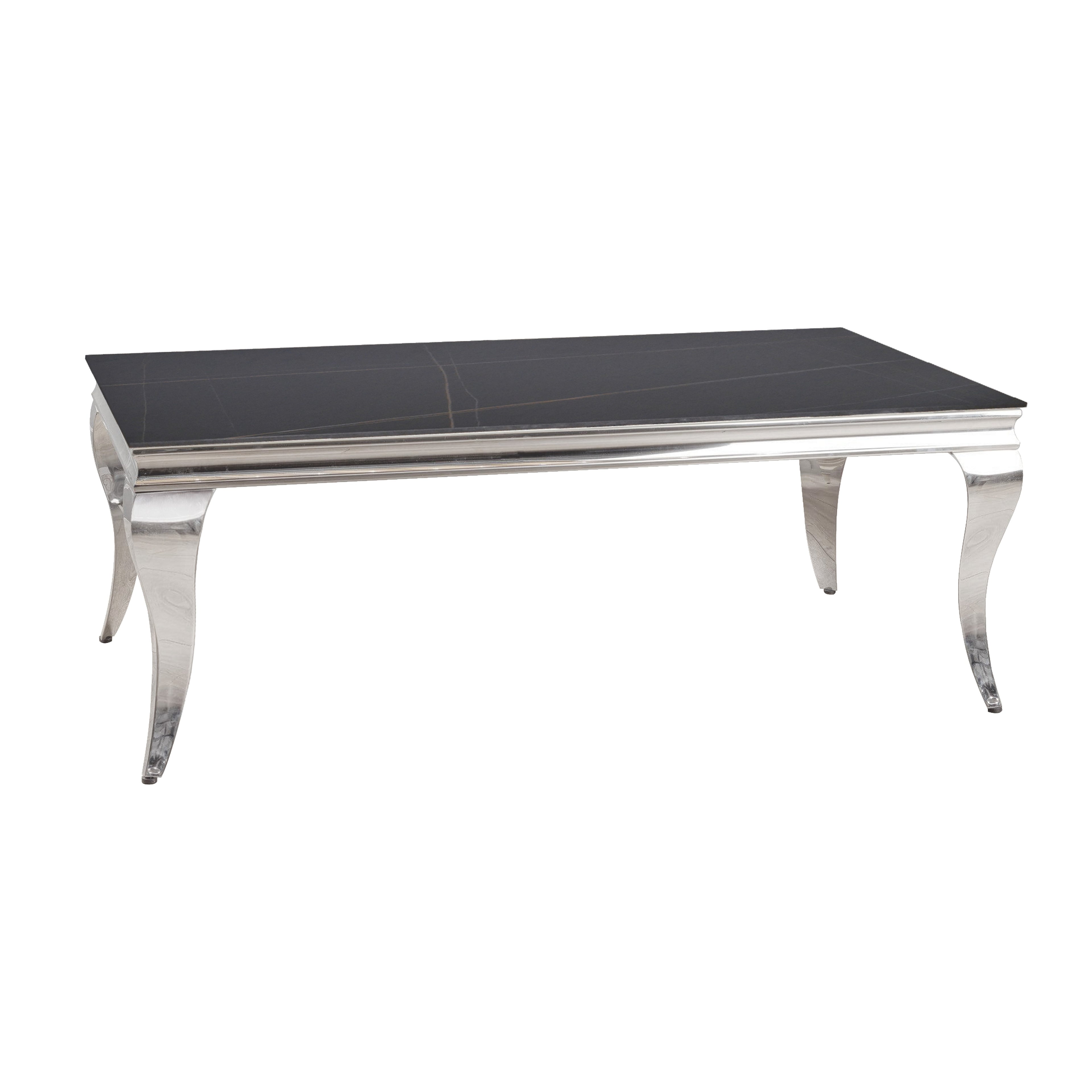 Mesa de Centro Isabelina | Estructura Acero Cromo