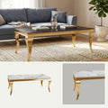 Mesa de Centro Isabelina | Estructura Acero Oro