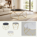 Mesa de Centro Leire | Estructura Acero Oro