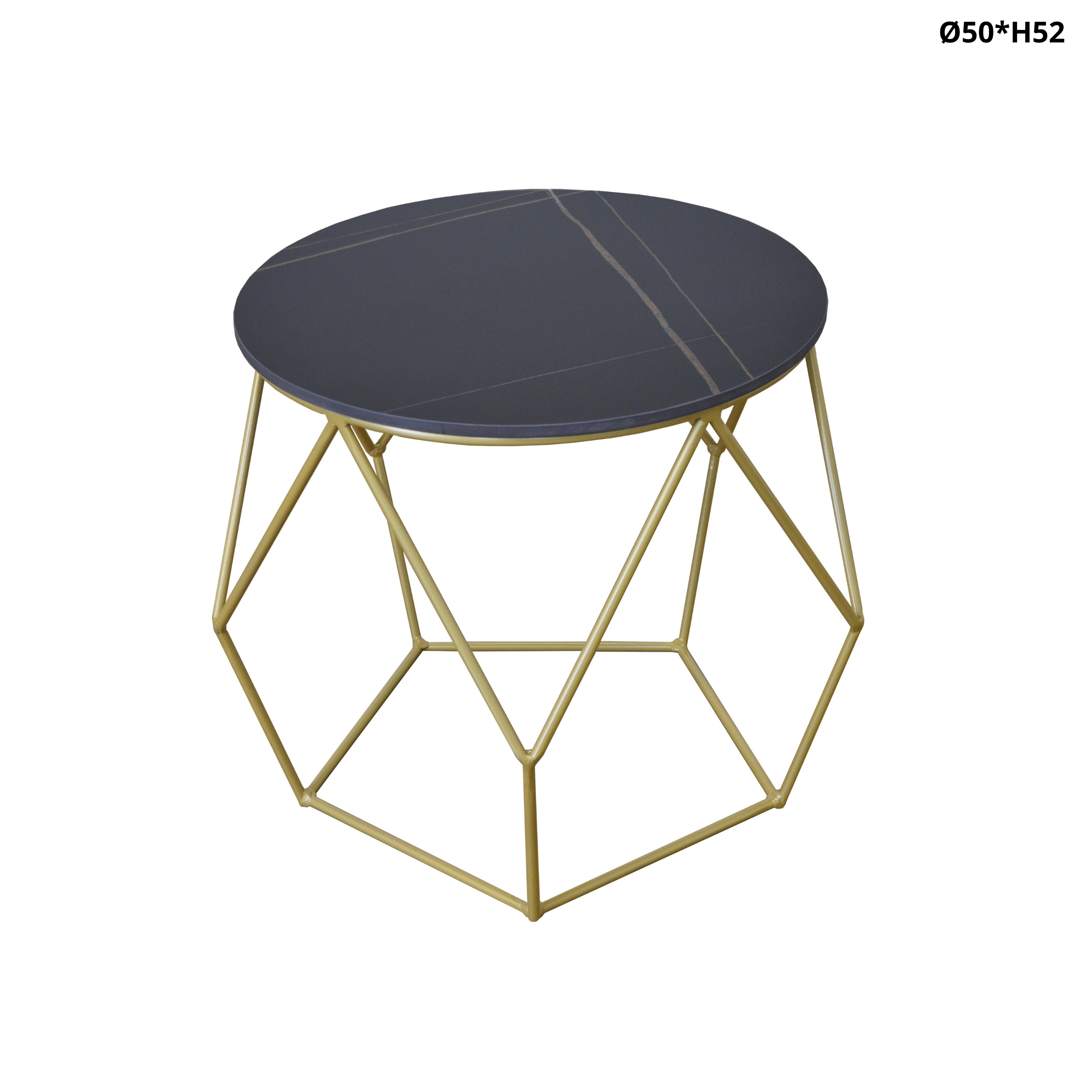 Mesa de Centro Leire | Estructura Acero Oro