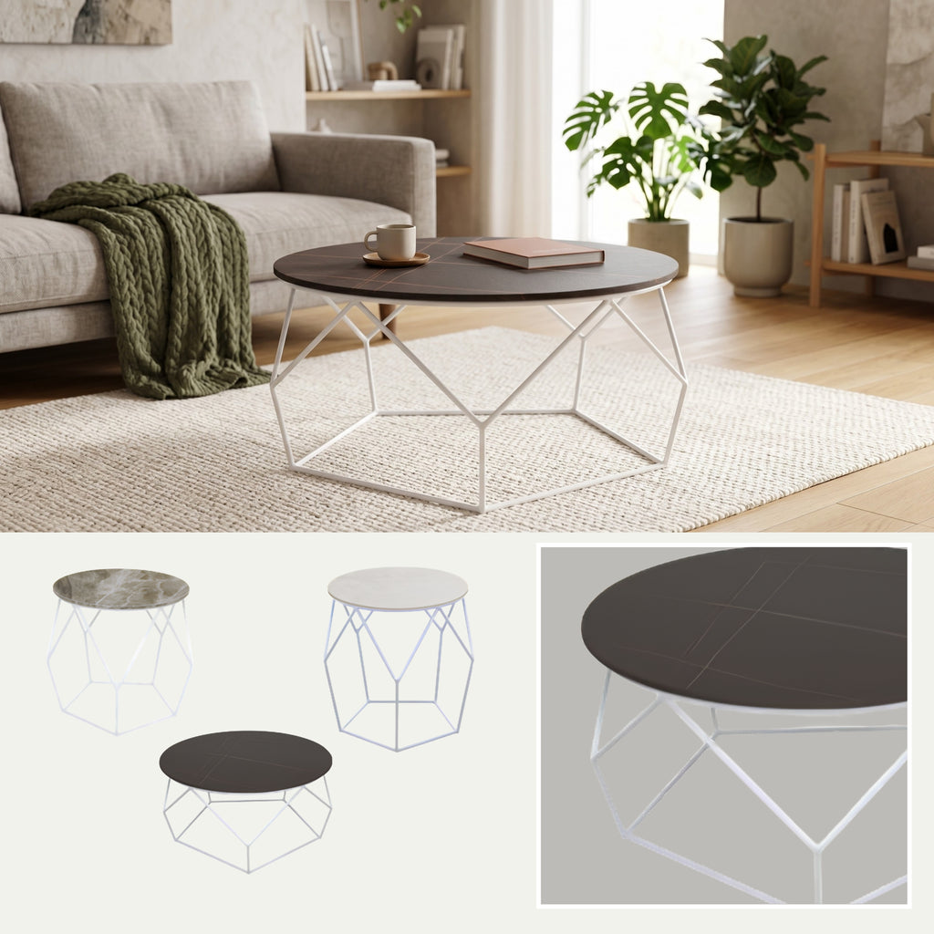 Mesa de Centro Leire | Estructura Blanca