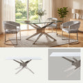Mesa de Comedor Lisboa | Estructura Acero Cromo